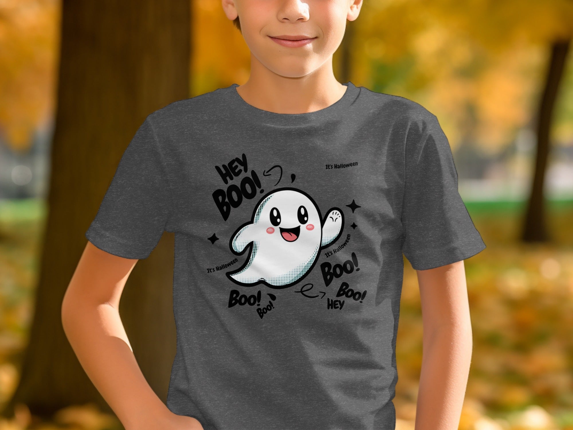 Hey Boo Halloween Ghost Youth T-Shirt product