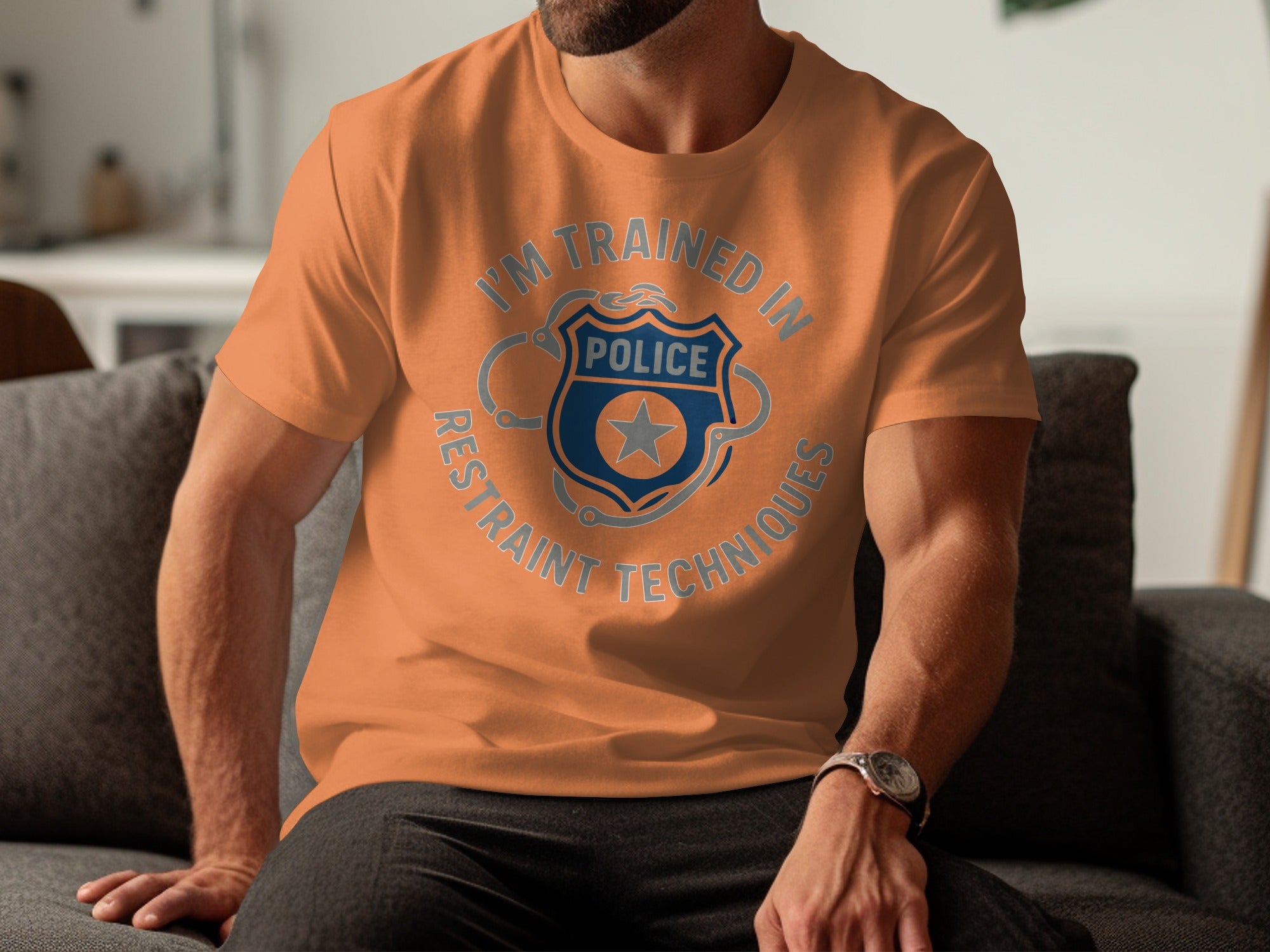I'm Trained In Restraint Techniques Police T-shirt product