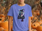 Abracadabra Cat Wizard Hat Graphic Teal Color shirt product