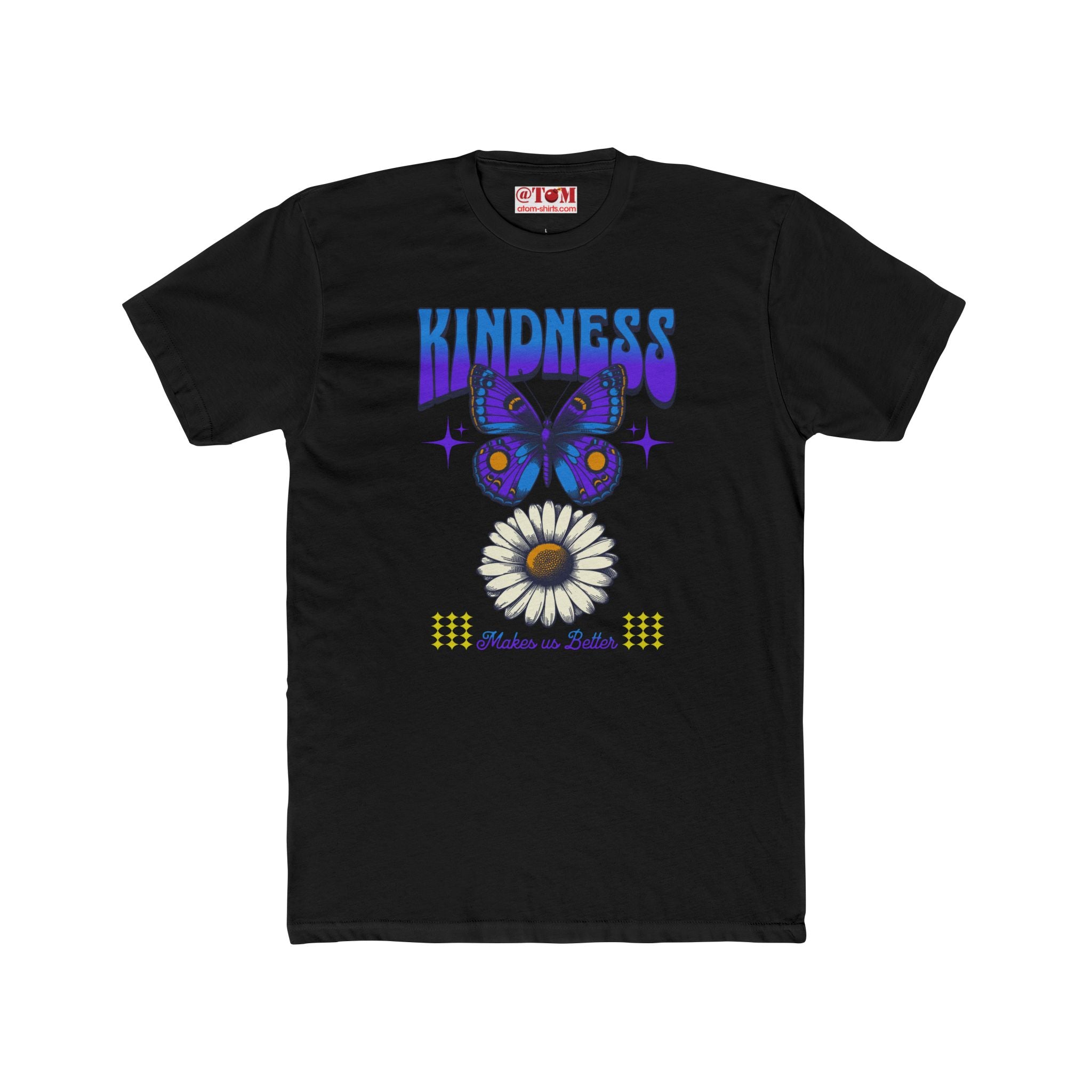 Kindness T-shirt with Butterfly and Daisy Design