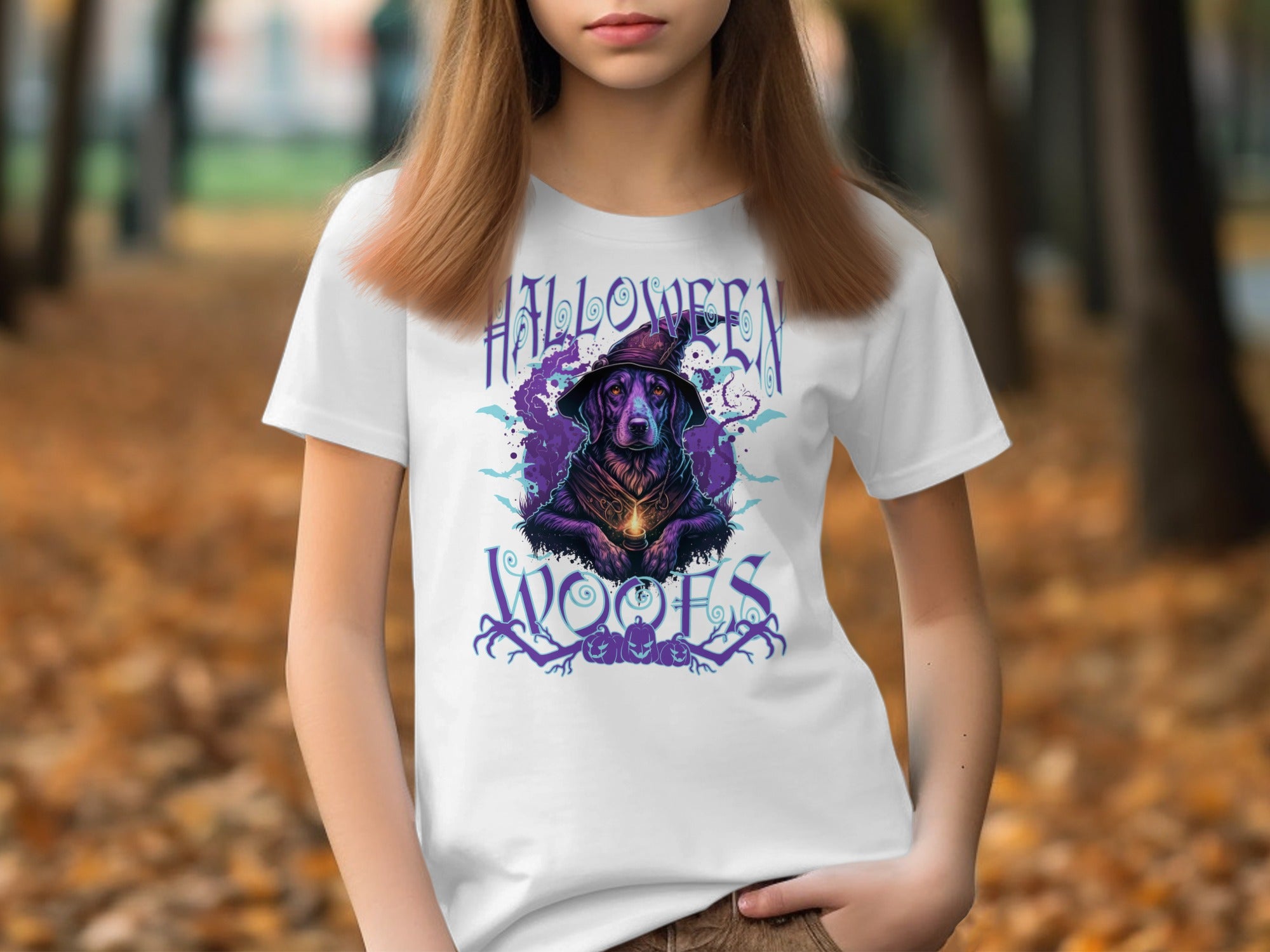 Halloween Woofs Shirt with Artistic Dog Design product
