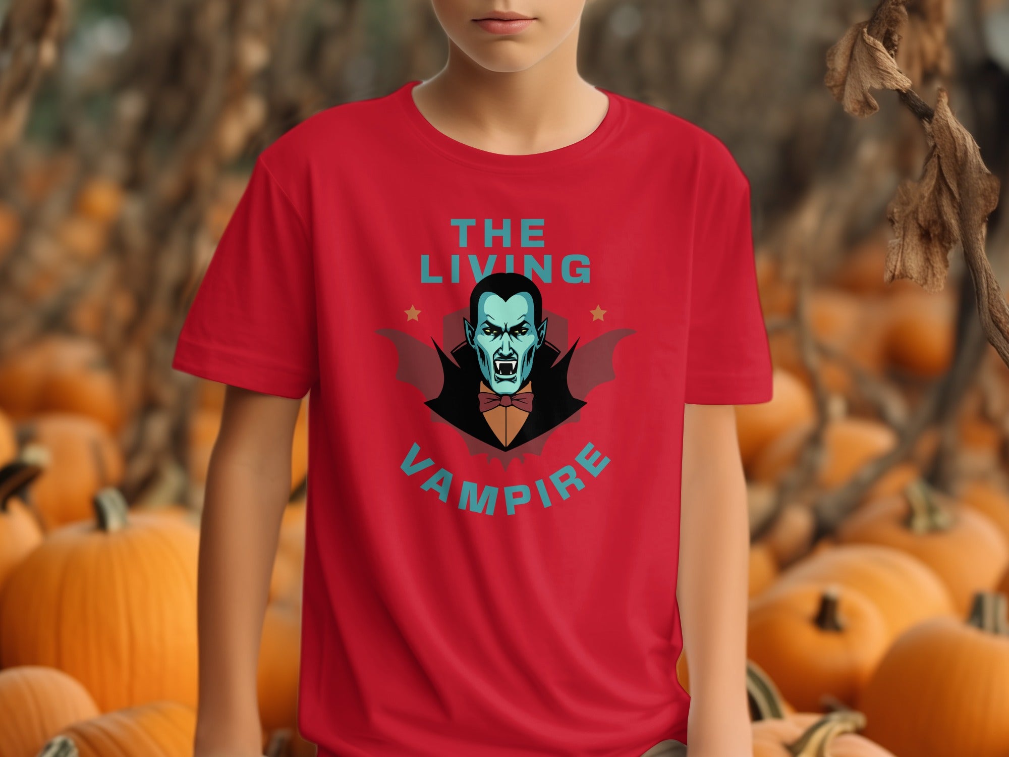 The Living Vampire Themed Red Youth Shirt product