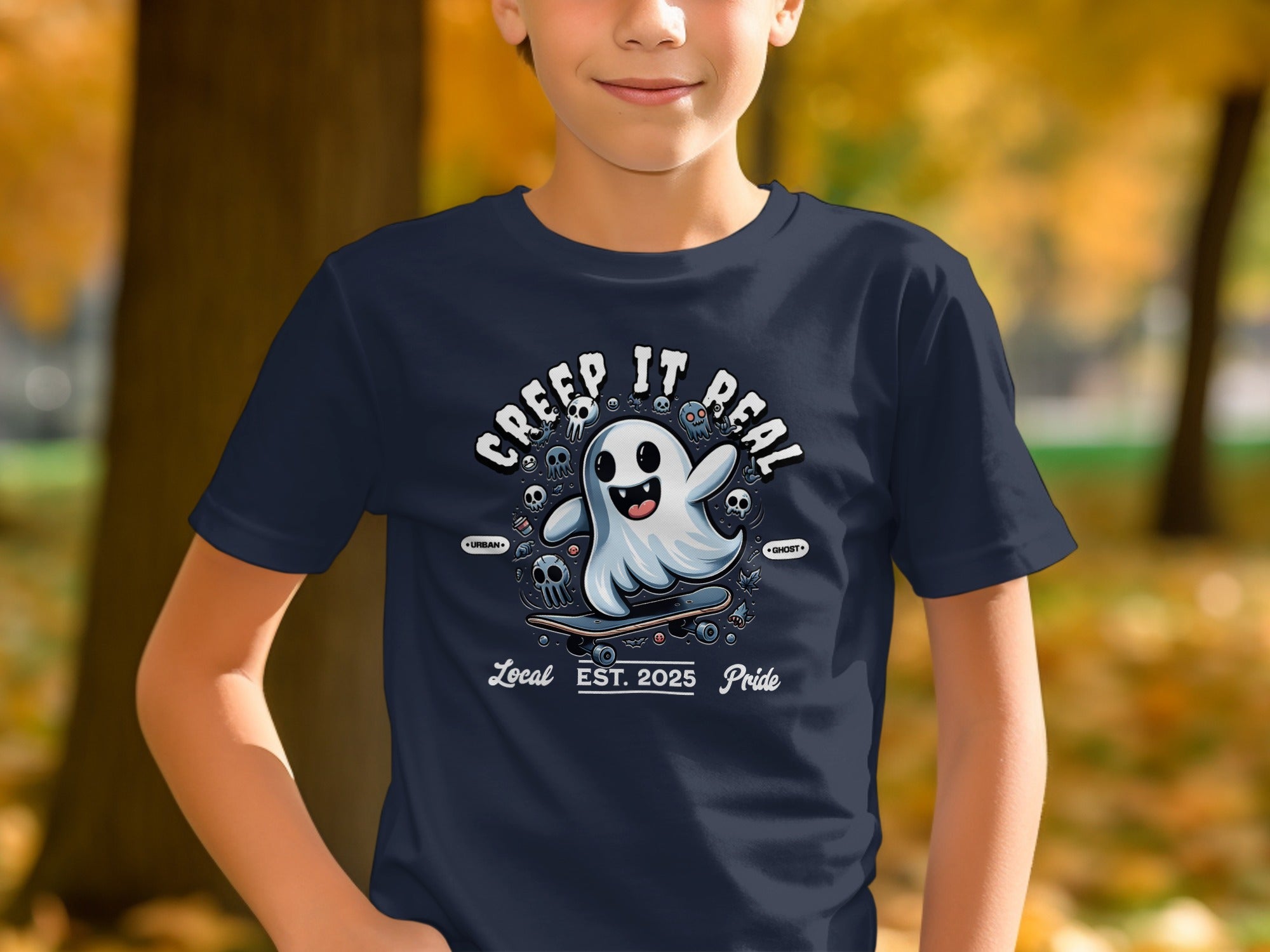 Creep it Real Ghost Themed Graphic Tee product