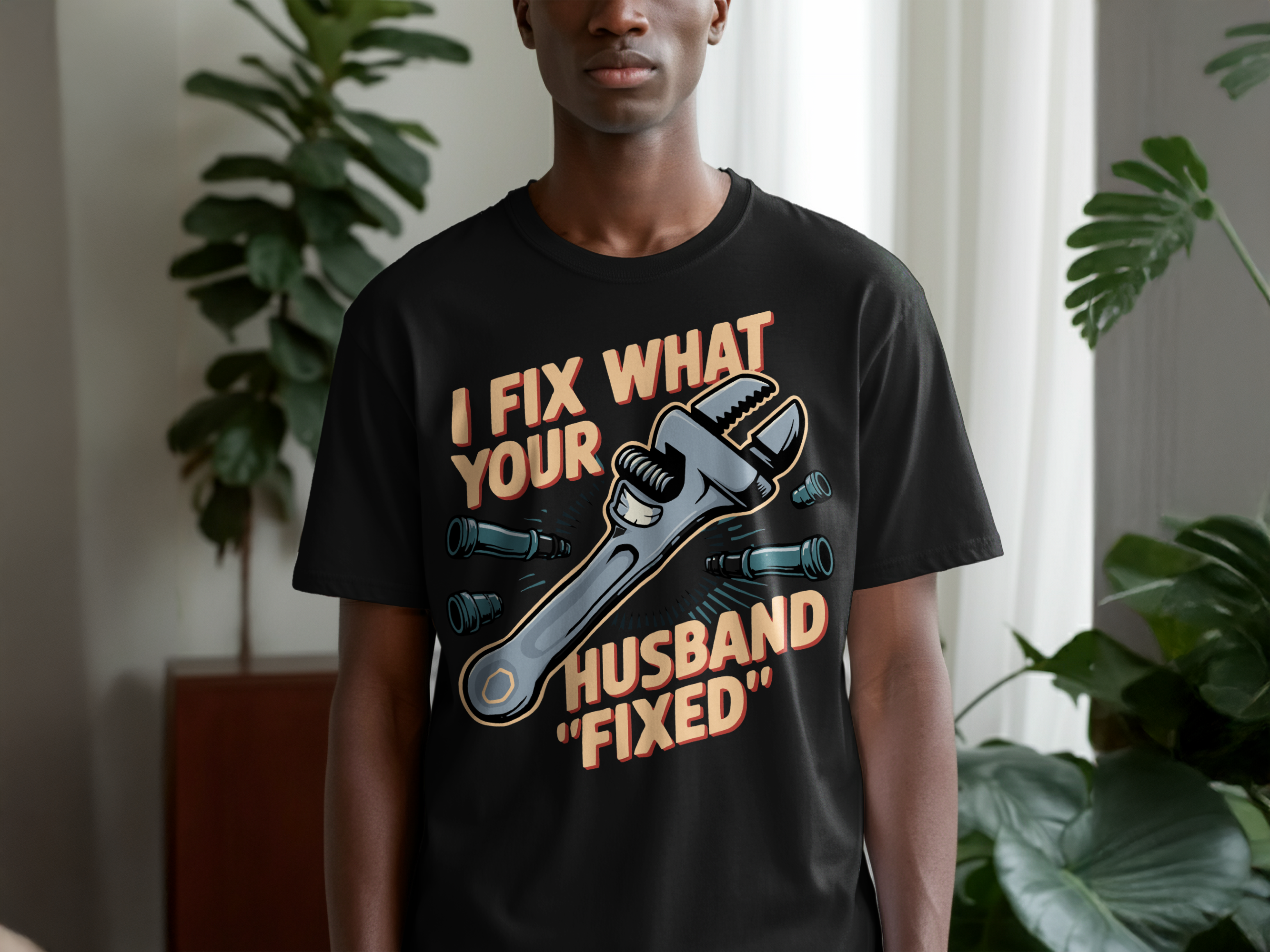 I Fix What Your Husband Fixed Graphic T-Shirt product