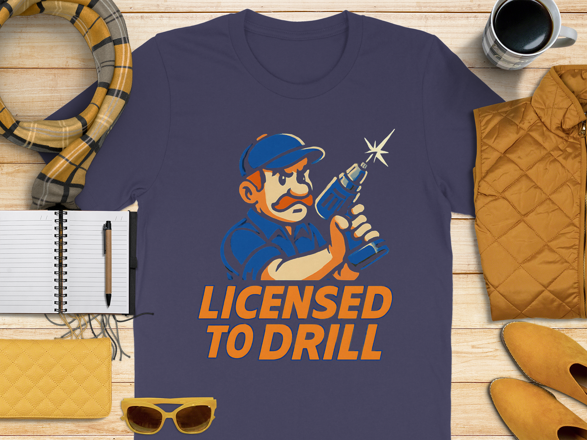 Licensed to Drill Graphic T-Shirt for Fans Lovers Product
