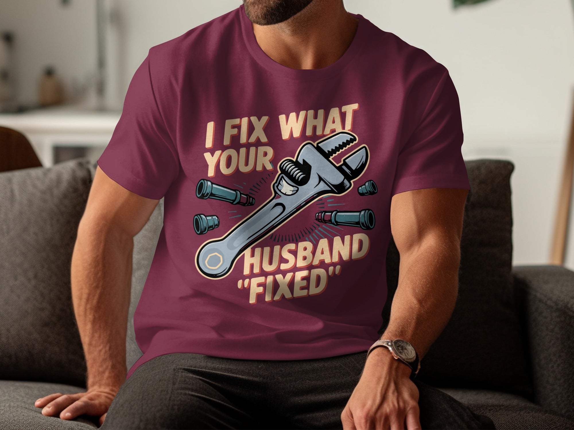 Fix What Your Husband Can't Funny T-Shirt product type