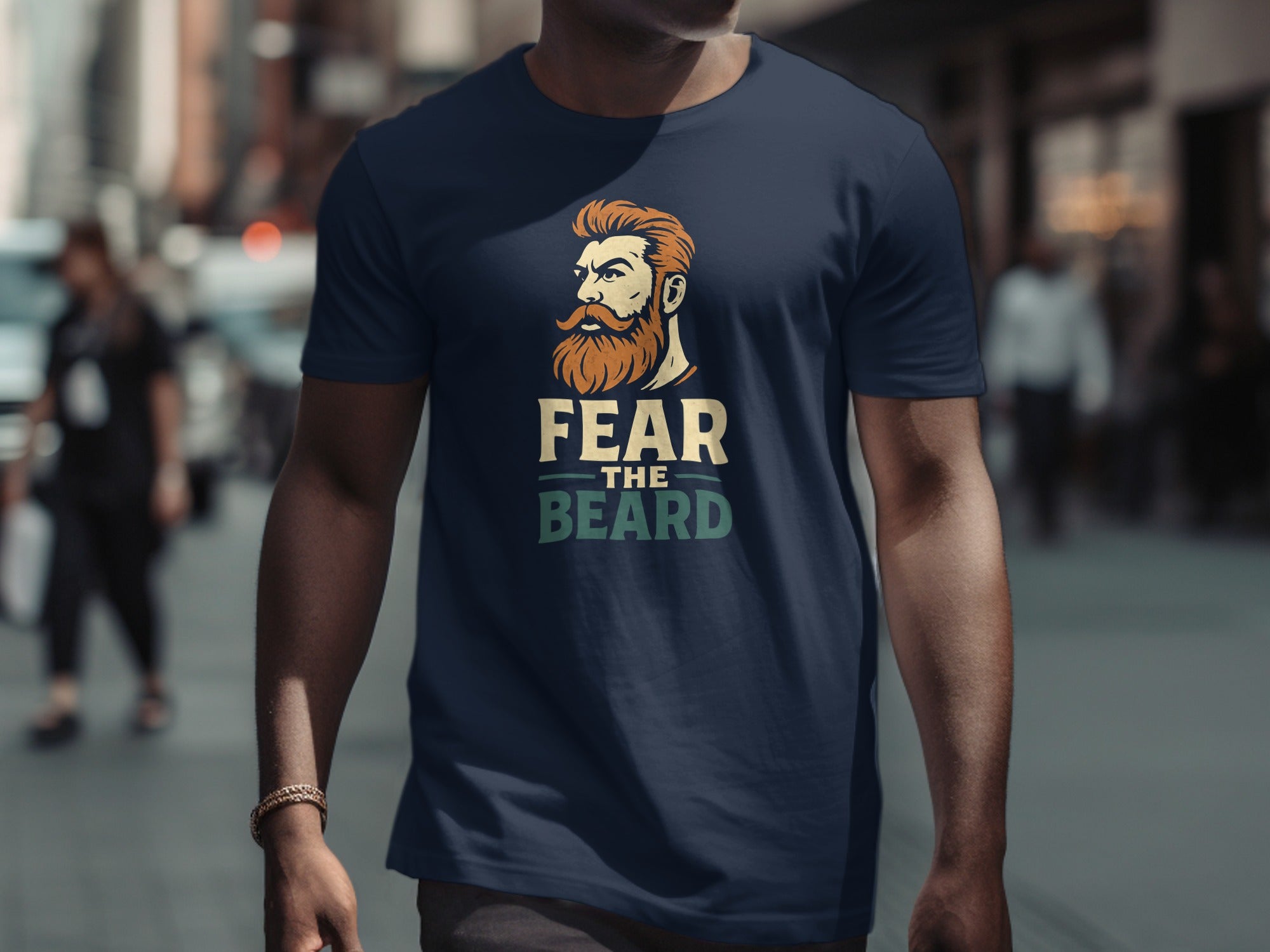 Fear The Beard Graphic T-Shirt for Stylish product