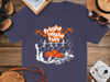 Fright Night Fun Skeletons Halloween Theme T-Shirt