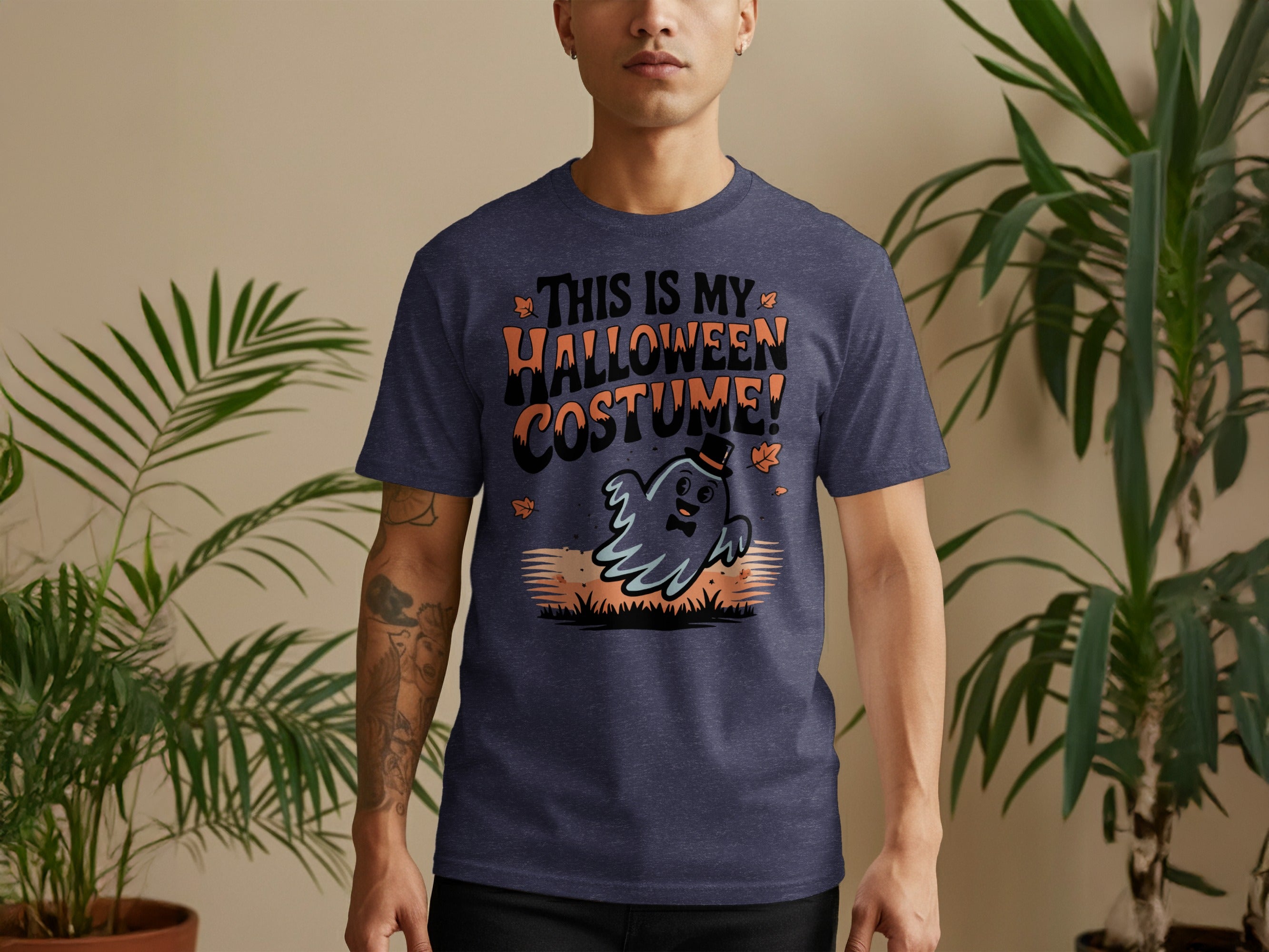 Halloween Costume Ghost Print T-Shirt product type