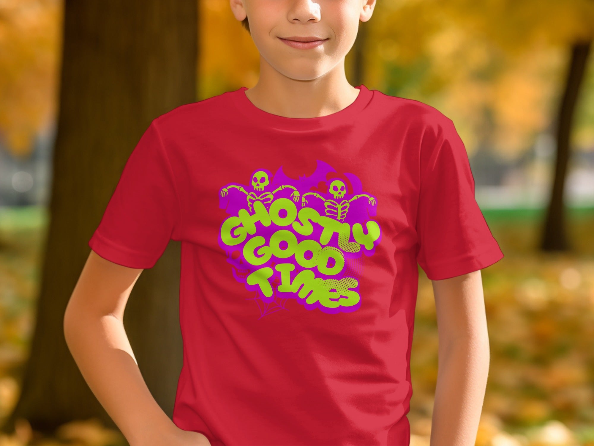 Ghostly Good Times Graphic Kids T-Shirt product type
