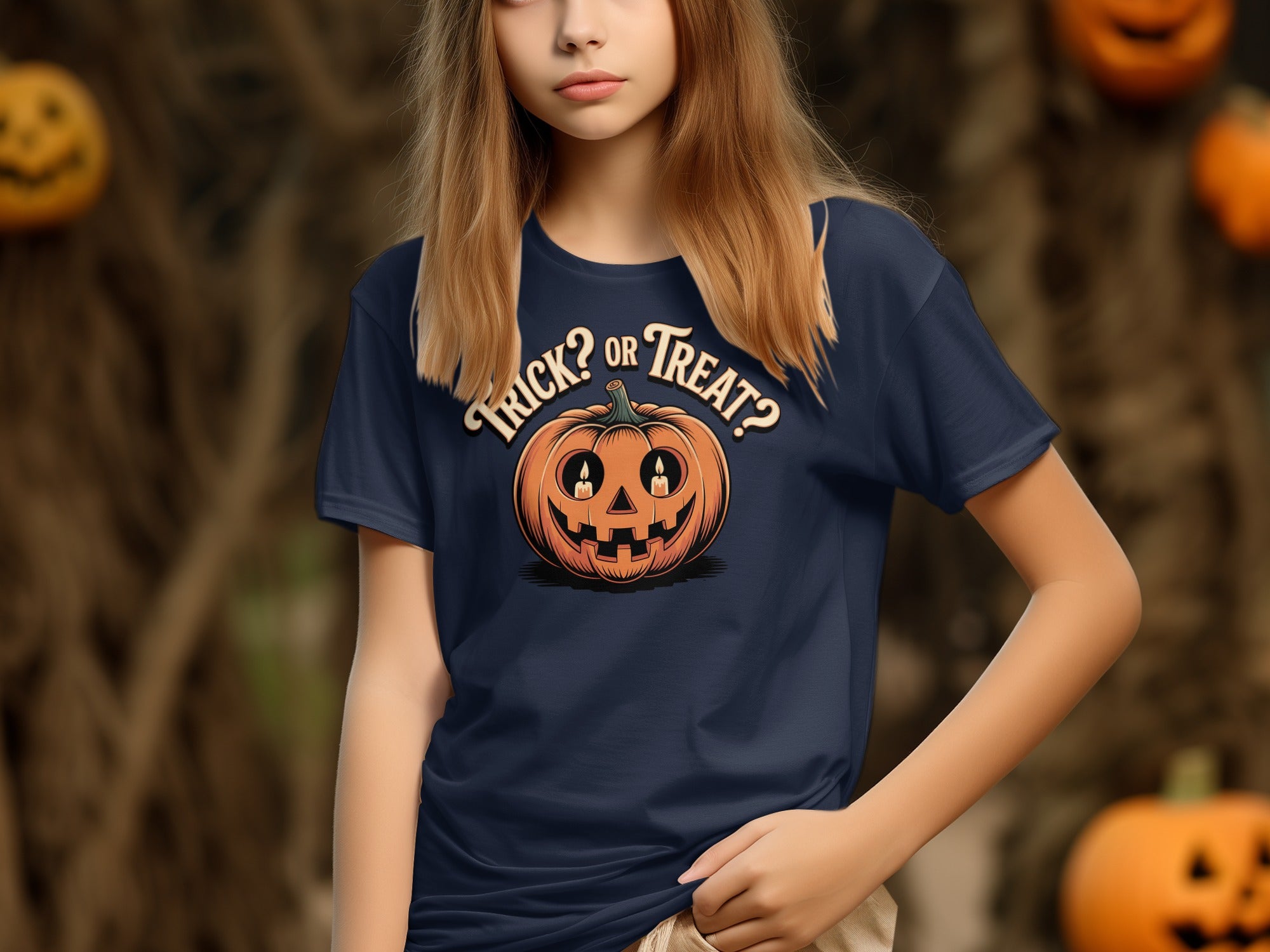 Trick Or Treat Pumpkin Halloween T-Shirt product type