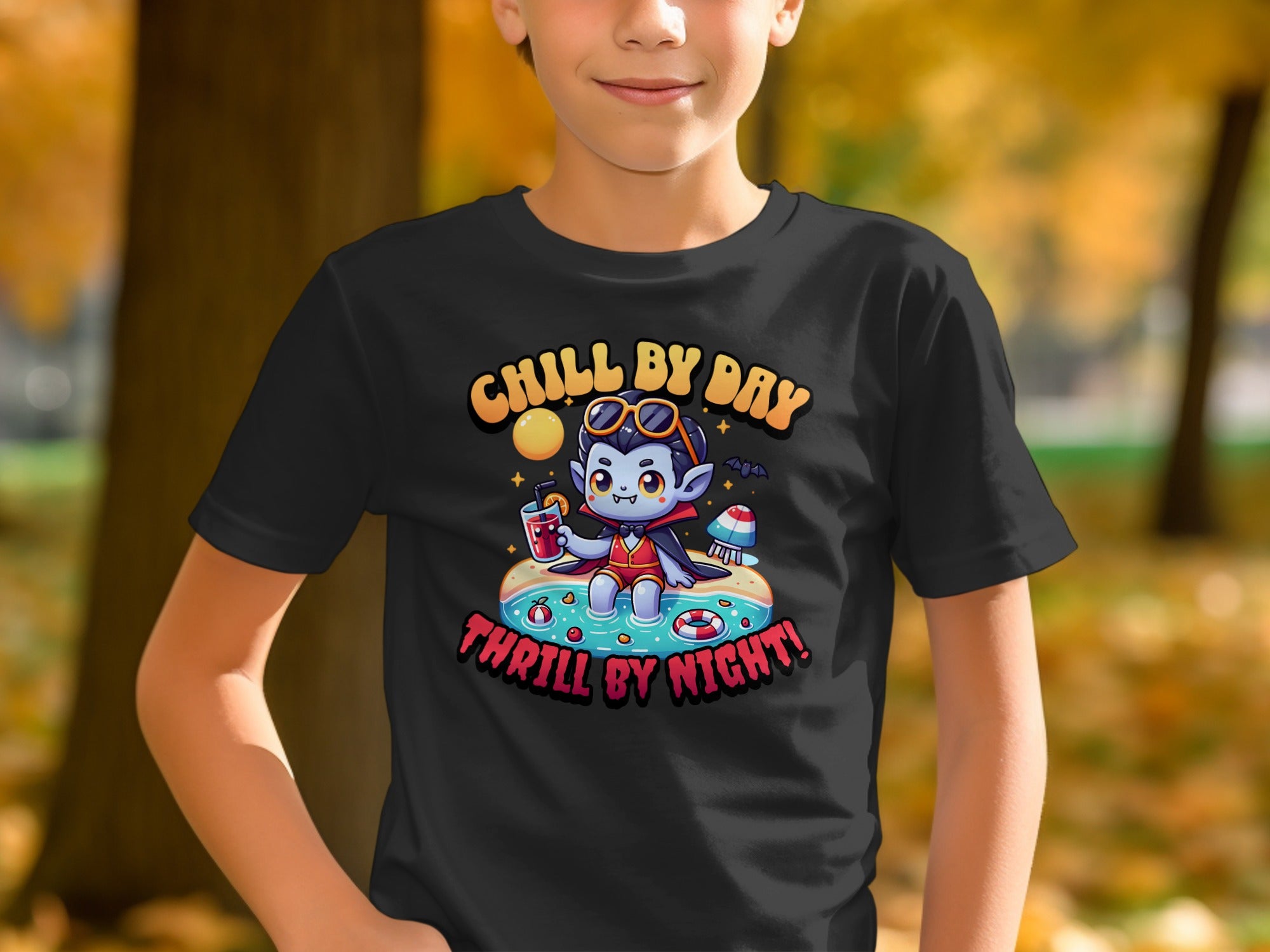 Chill By Day Thrill By Night Fun T-shirt product type