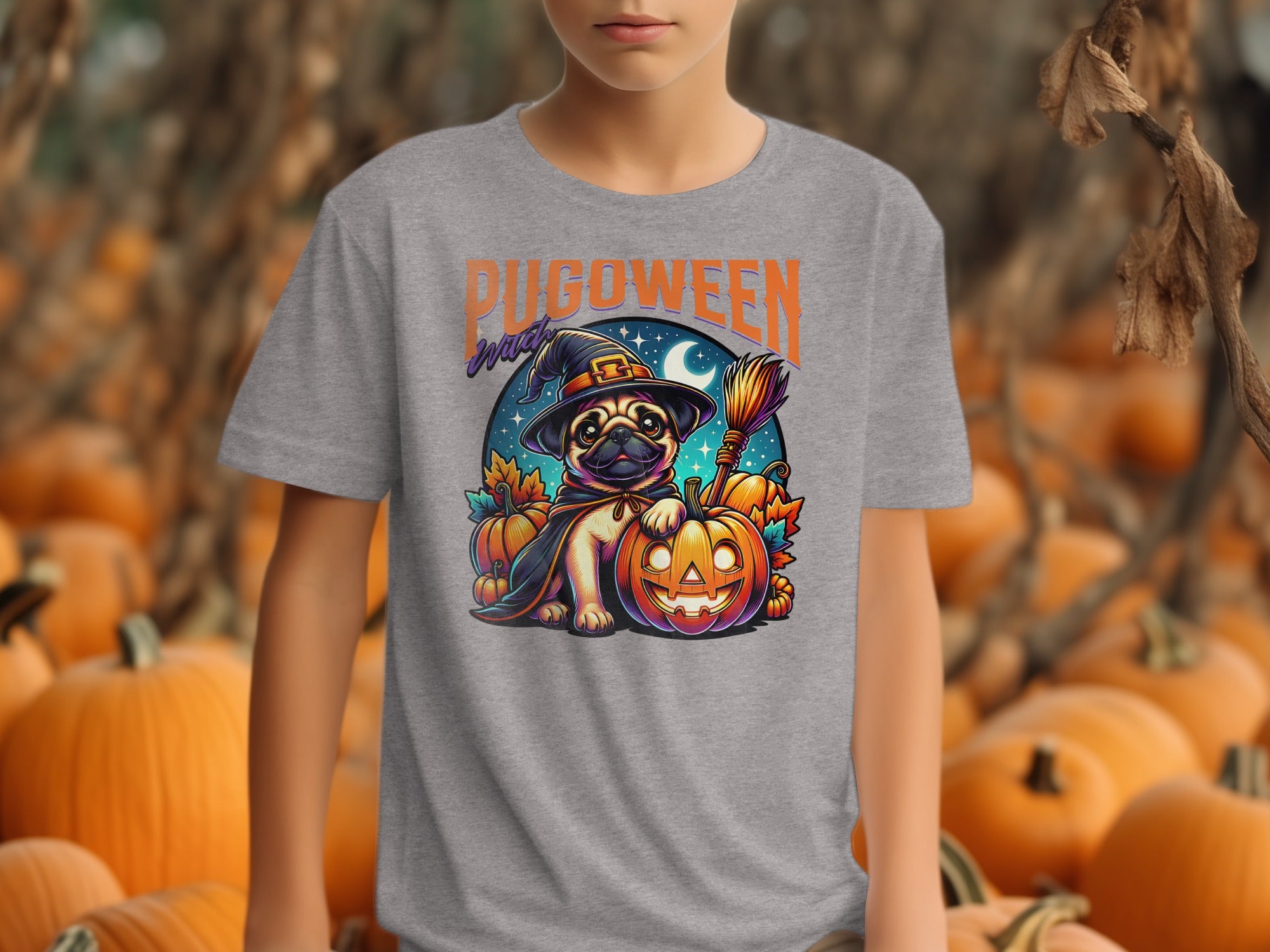 PUGOWEEN Magic Night with Pumpkin Pug-themed product