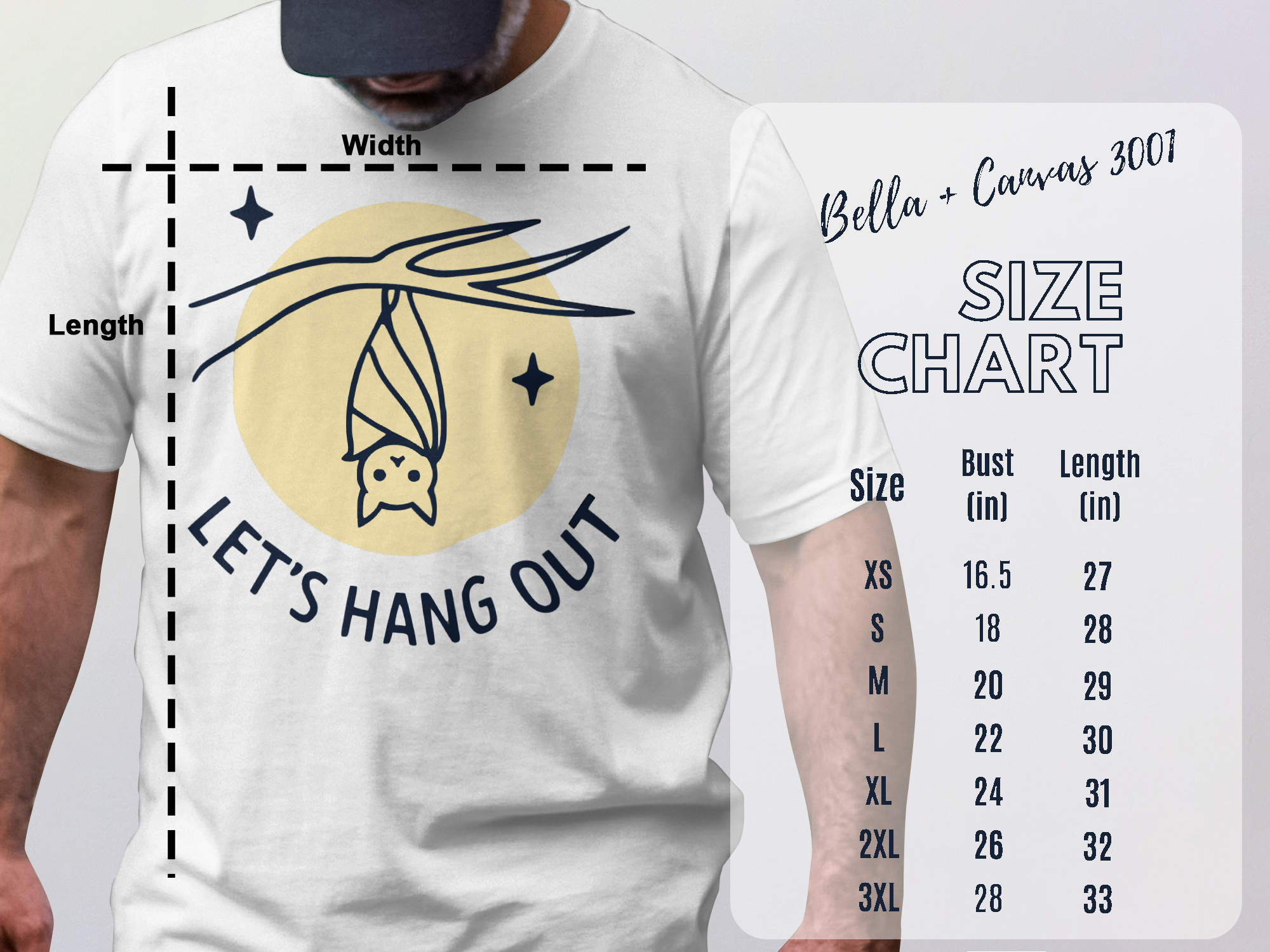 Let's Hang Out Bat Graphic Tee Product