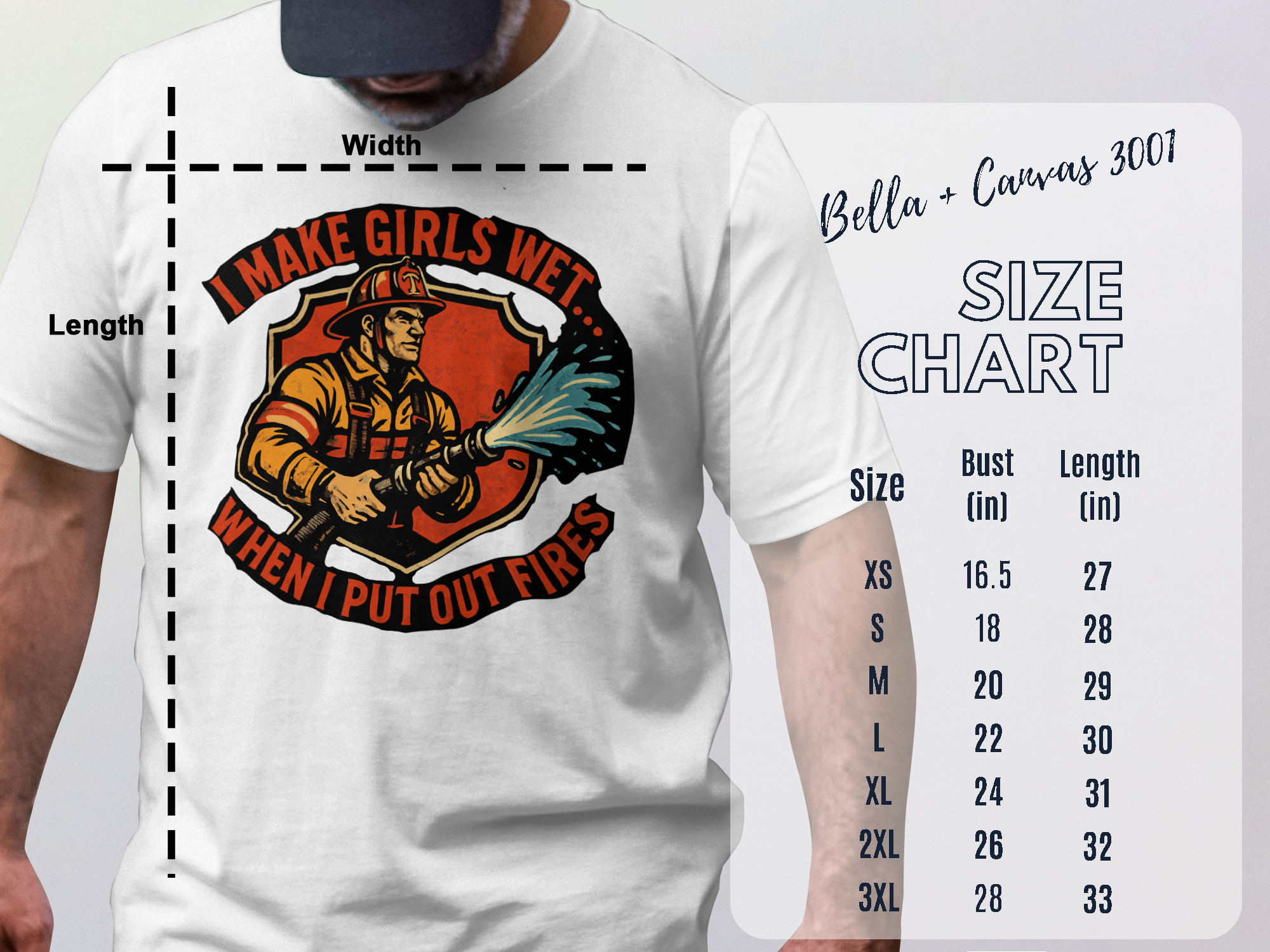 I Make Girls Wet When I Put Out Fires Graphic product