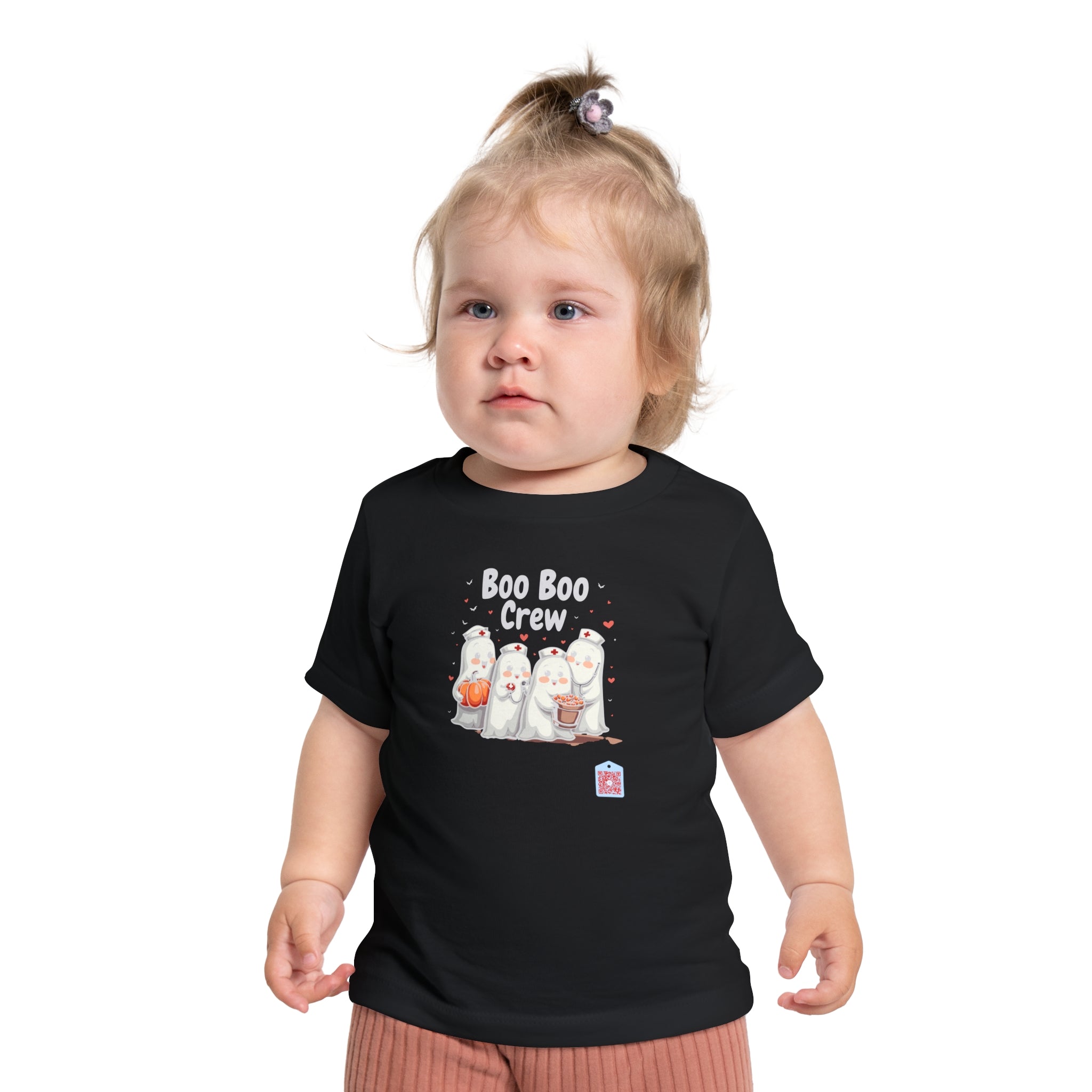 Baby T-Shirt Cute Boo Boo Nurse Ghosts Crew for Halloween