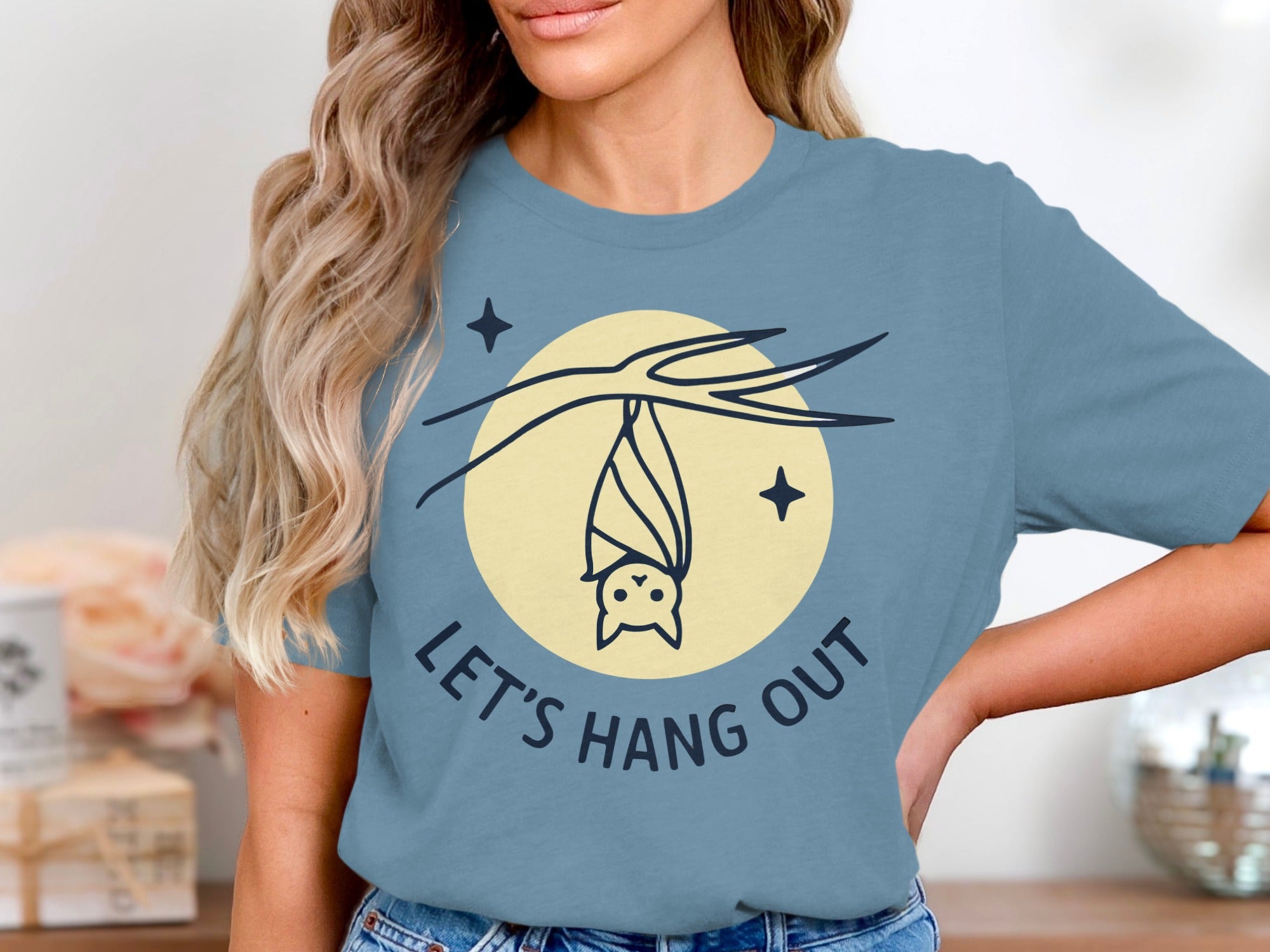 Let's Hang Out Graphic Print Casual Tee product