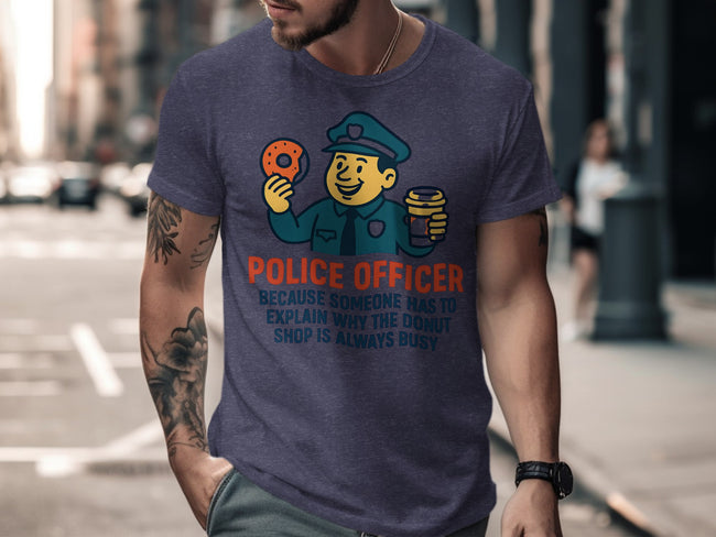 Police Officer Funny Donut Shop Always Busy T-shirt Product