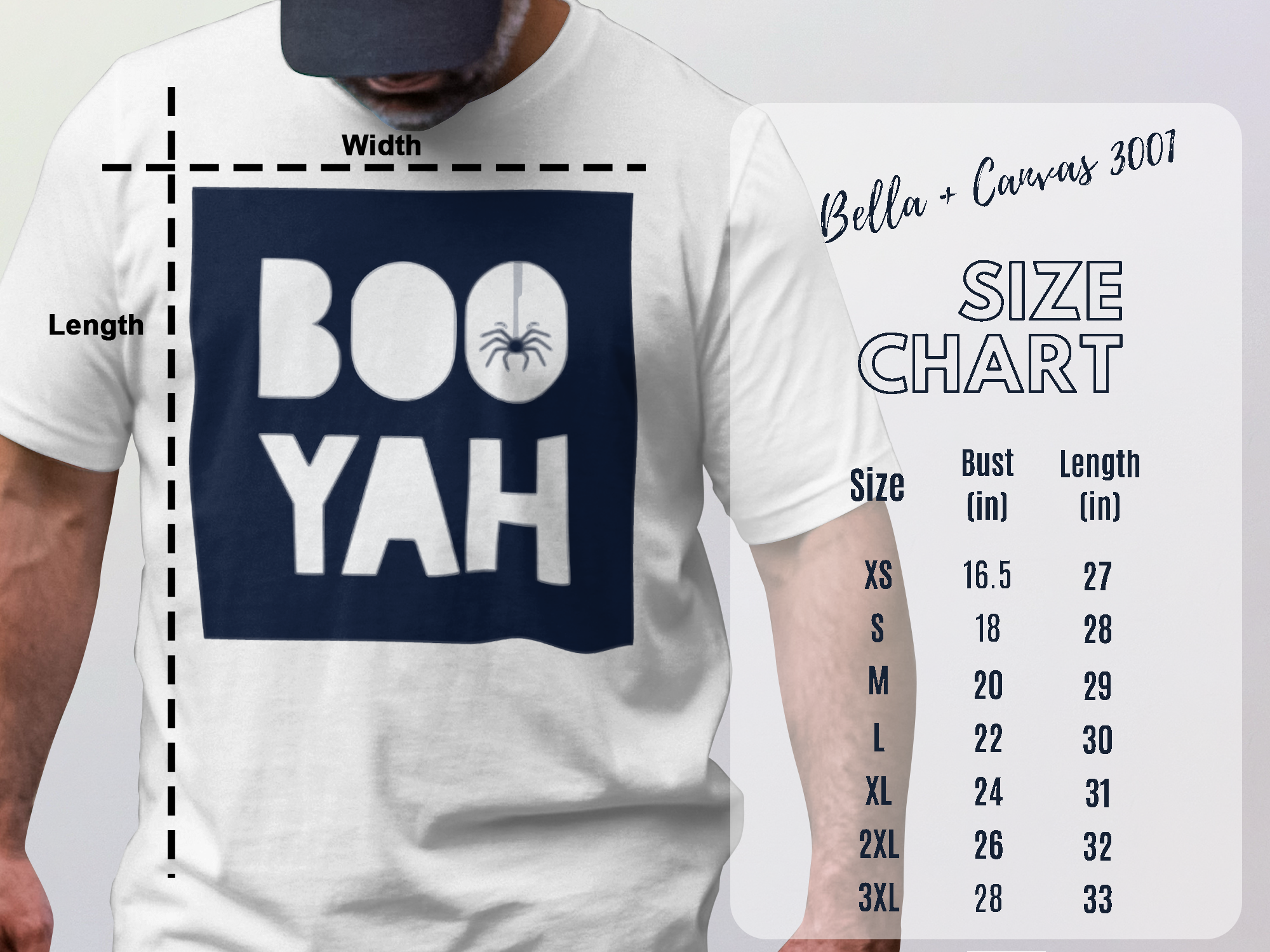 BOO YAH Graphic T-Shirt with Size Chart product