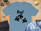 Boo Ghosts Design Light Blue Halloween T-shirt product type