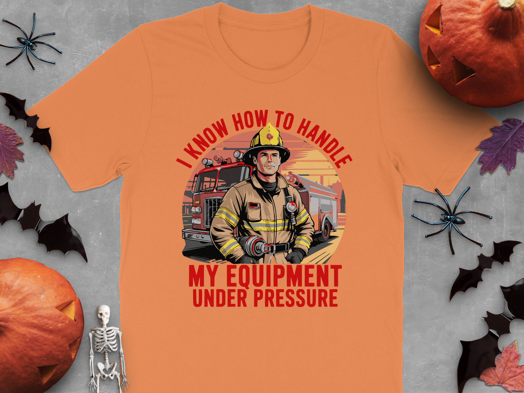 Firefighter Equipment Under Pressure Graphic T-Shirt product