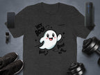 Happy Ghost Hey Boo Halloween Graphic T-shirt product type