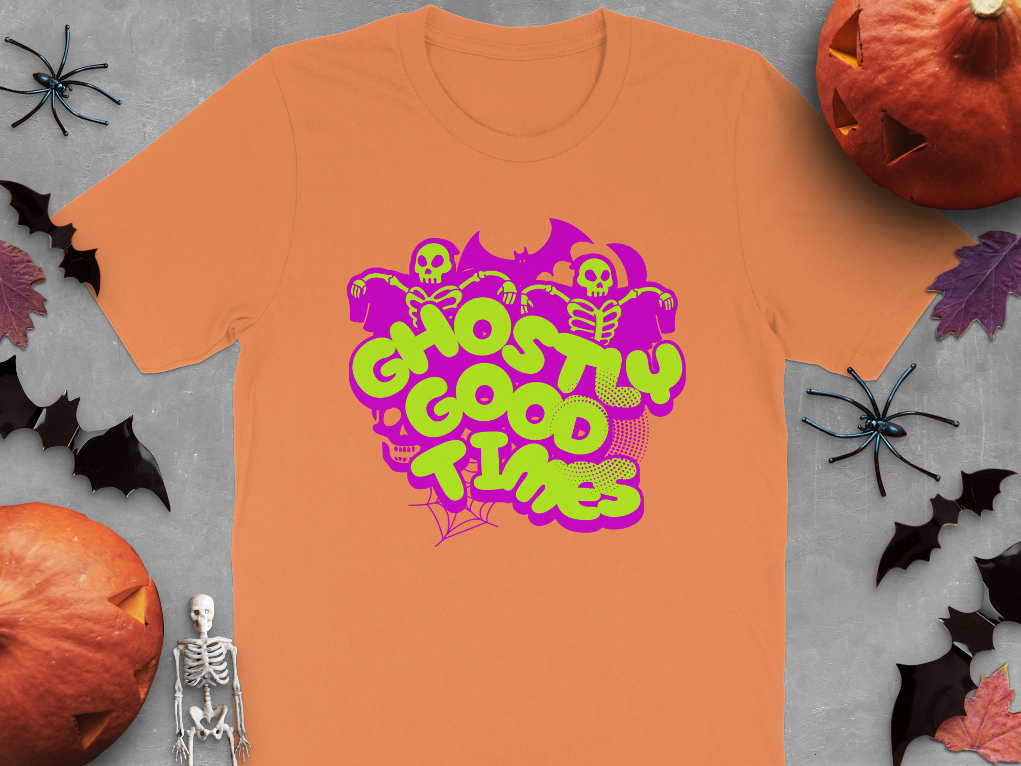 Ghostly Good Times Graphic Halloween Shirt product type