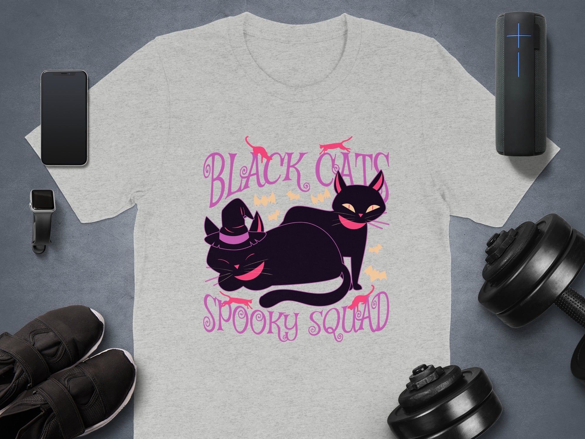 Black Cats Spooky Squad Graphic T-shirt product