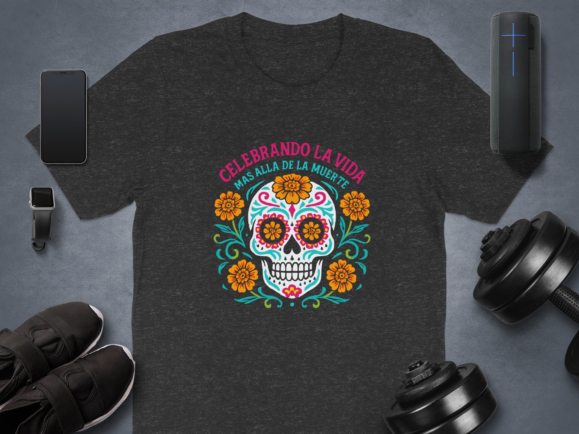 Celebrando La Vida Día de Los Muertos Skull Shirt product