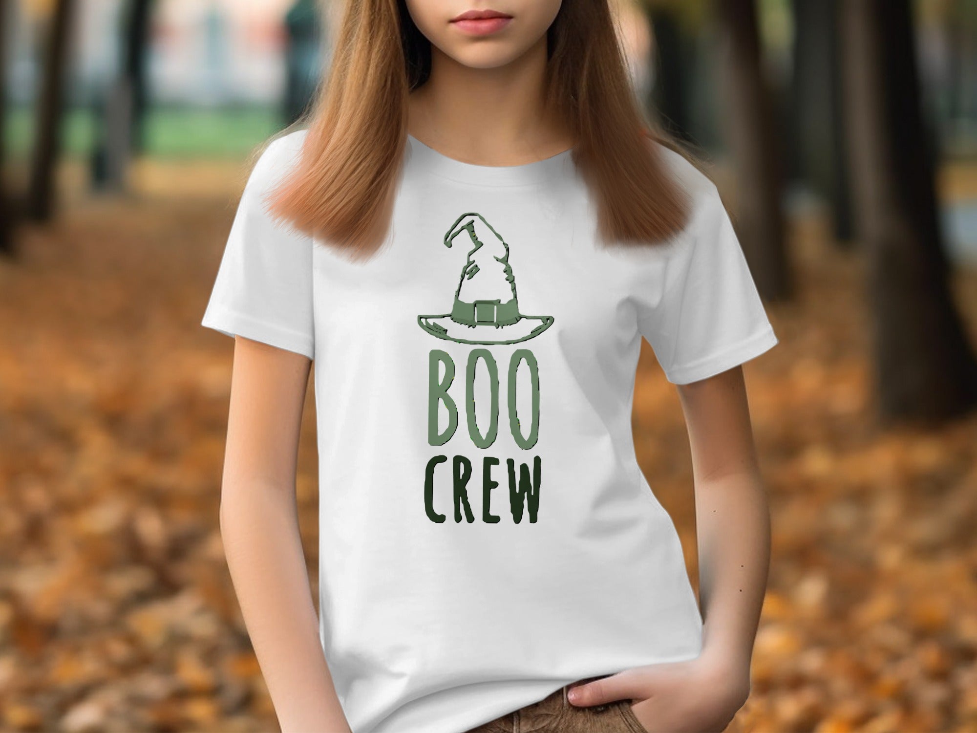 Boo Crew Halloween Witch Hat Graphic T-Shirt product type