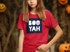 BOO YAH Graphic Red Halloween T-shirt product type