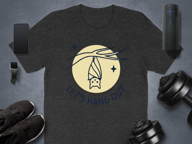 Let's Hang Out Cat Design Graphic T-shirt product