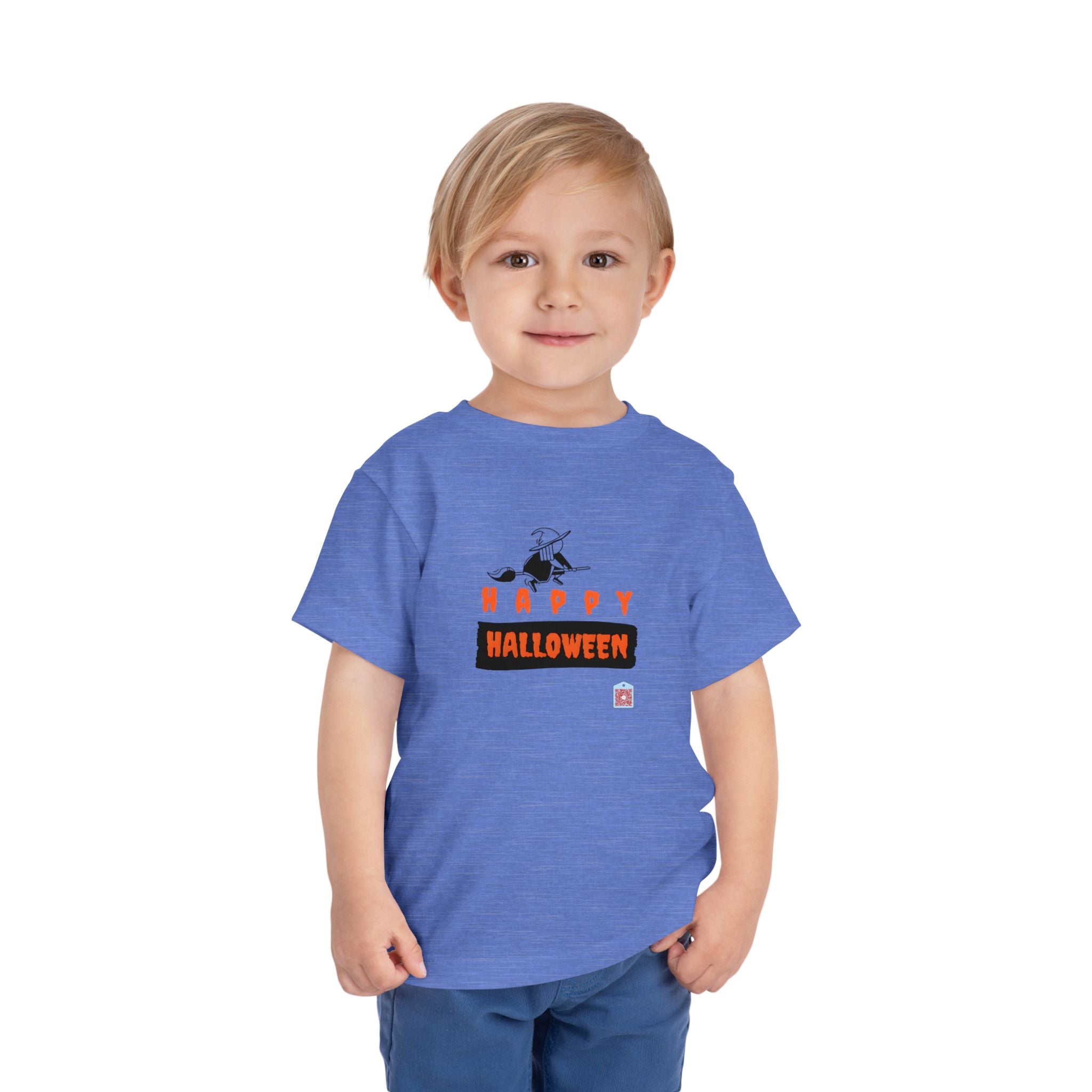 Happy Halloween with Flying Witch Halloween Graphic T-Shirt