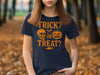 Trick or Treat Halloween Skull and Pumpkin T-shirt