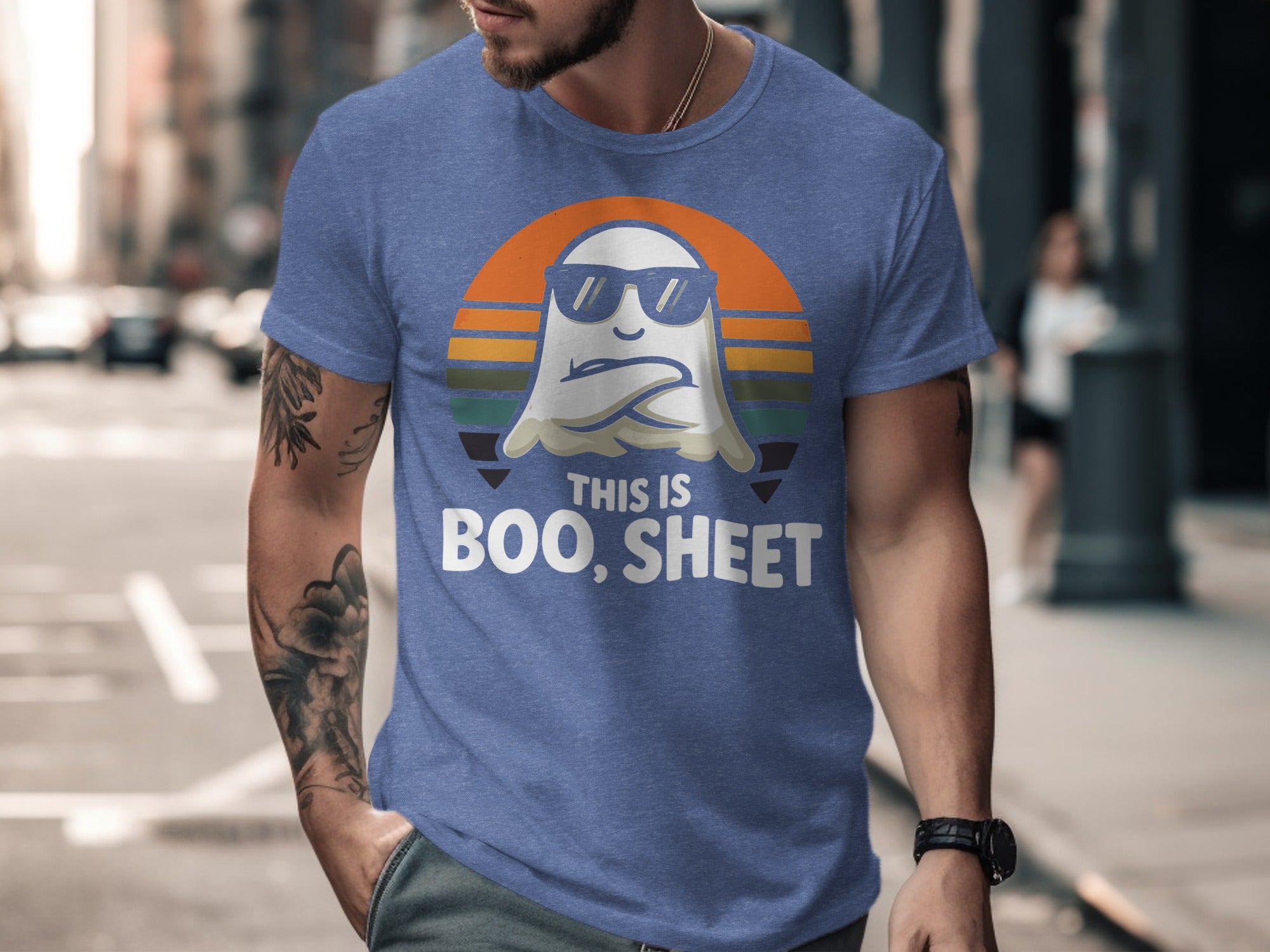 This is Boo Sheet Funny Ghost Graphic Tee product type
