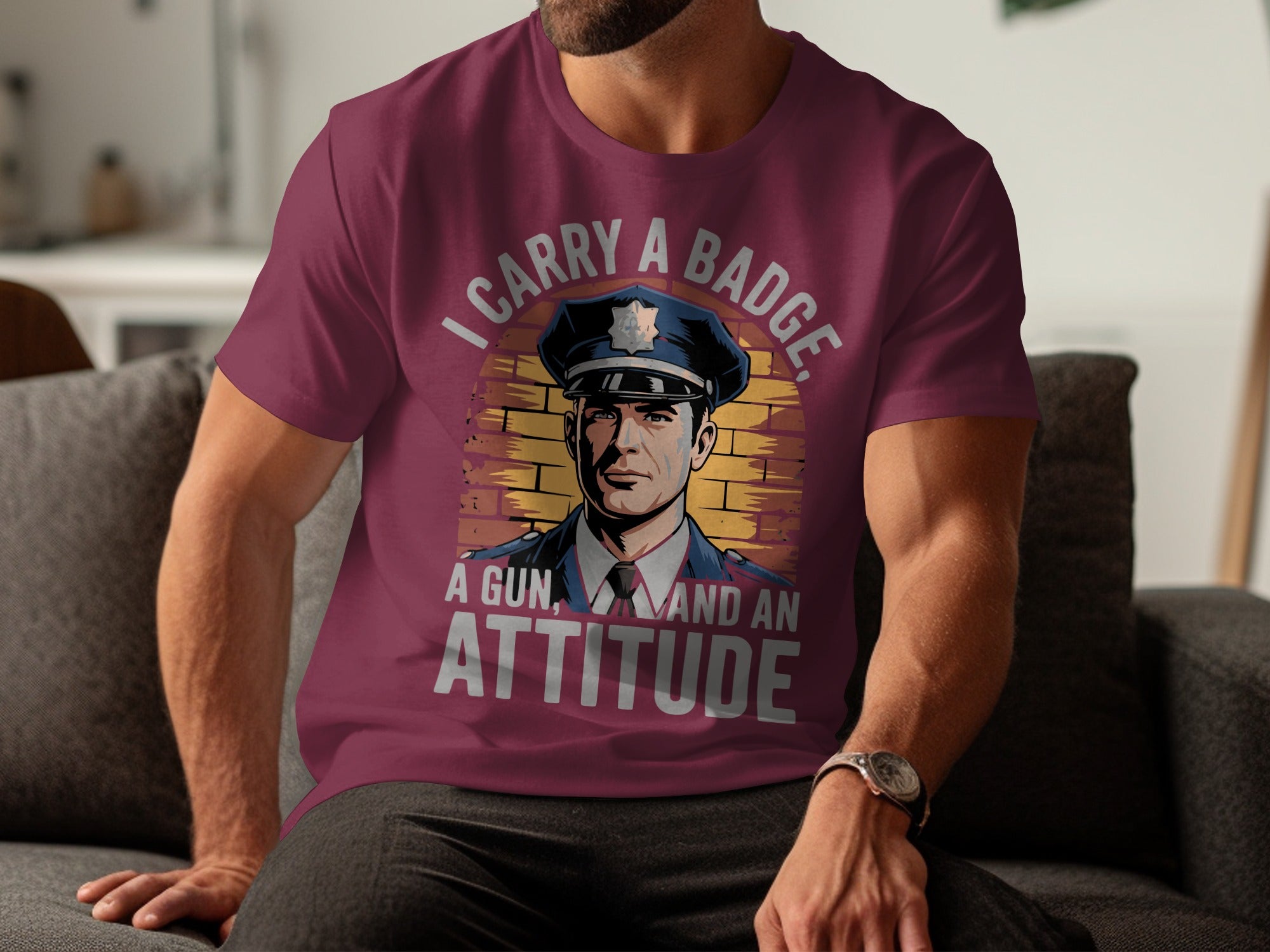 I Carry A Badge A Gun And An Attitude T-shirt product