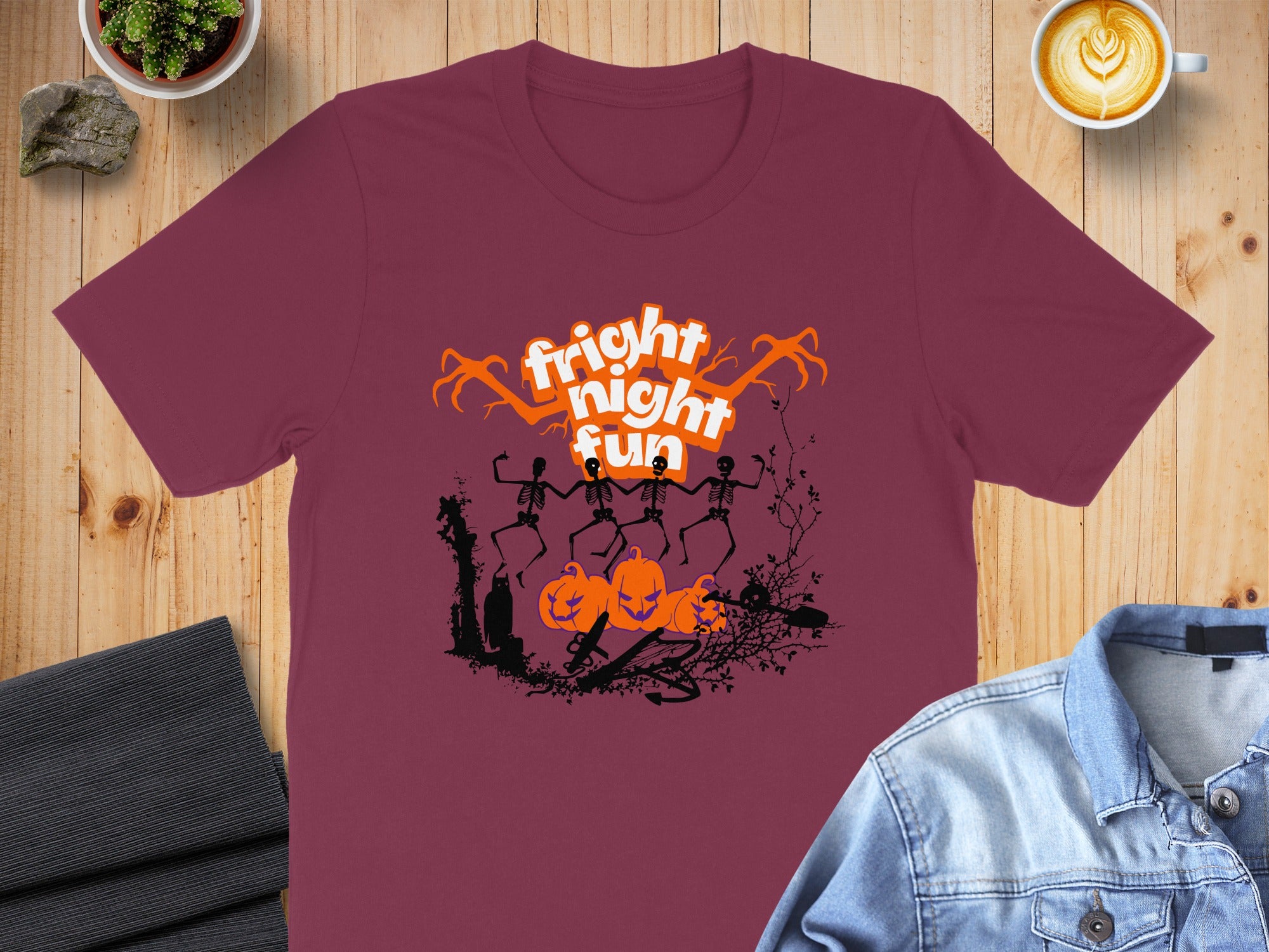 Fright Night Fun Graphic Halloween Design Shirt Product