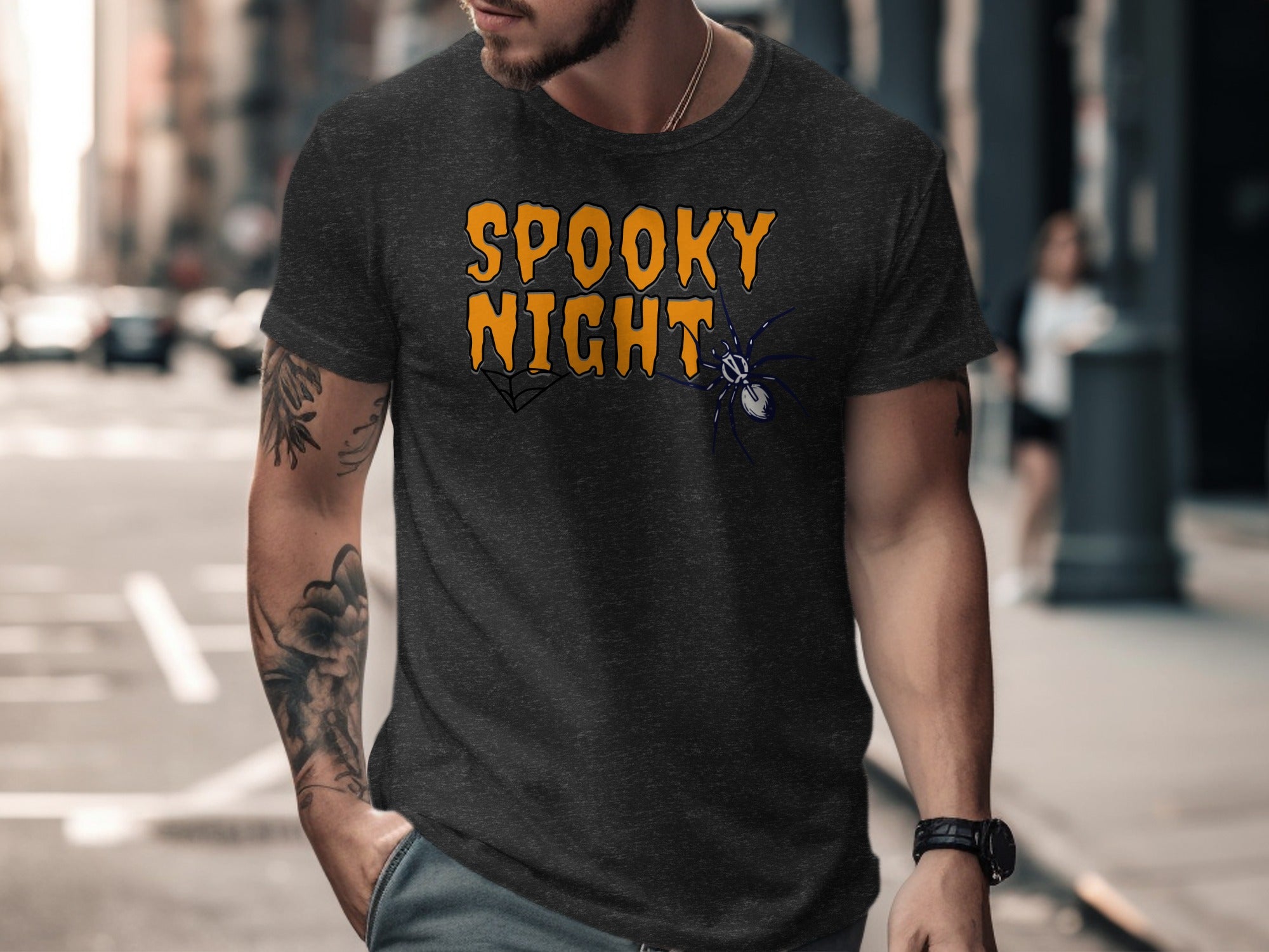Spooky Night Printed Halloween Theme T-shirt product