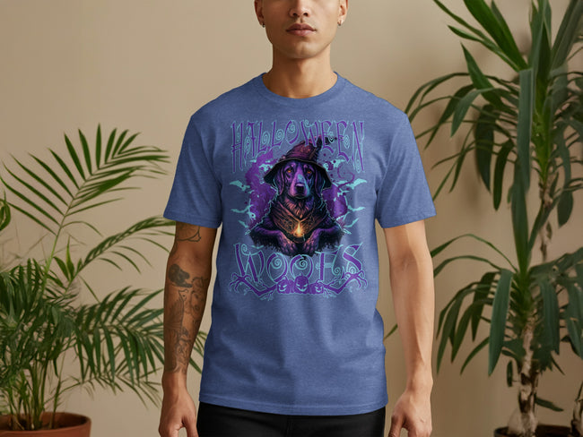 Halloween Woof Hound Witch Graphic Tee product