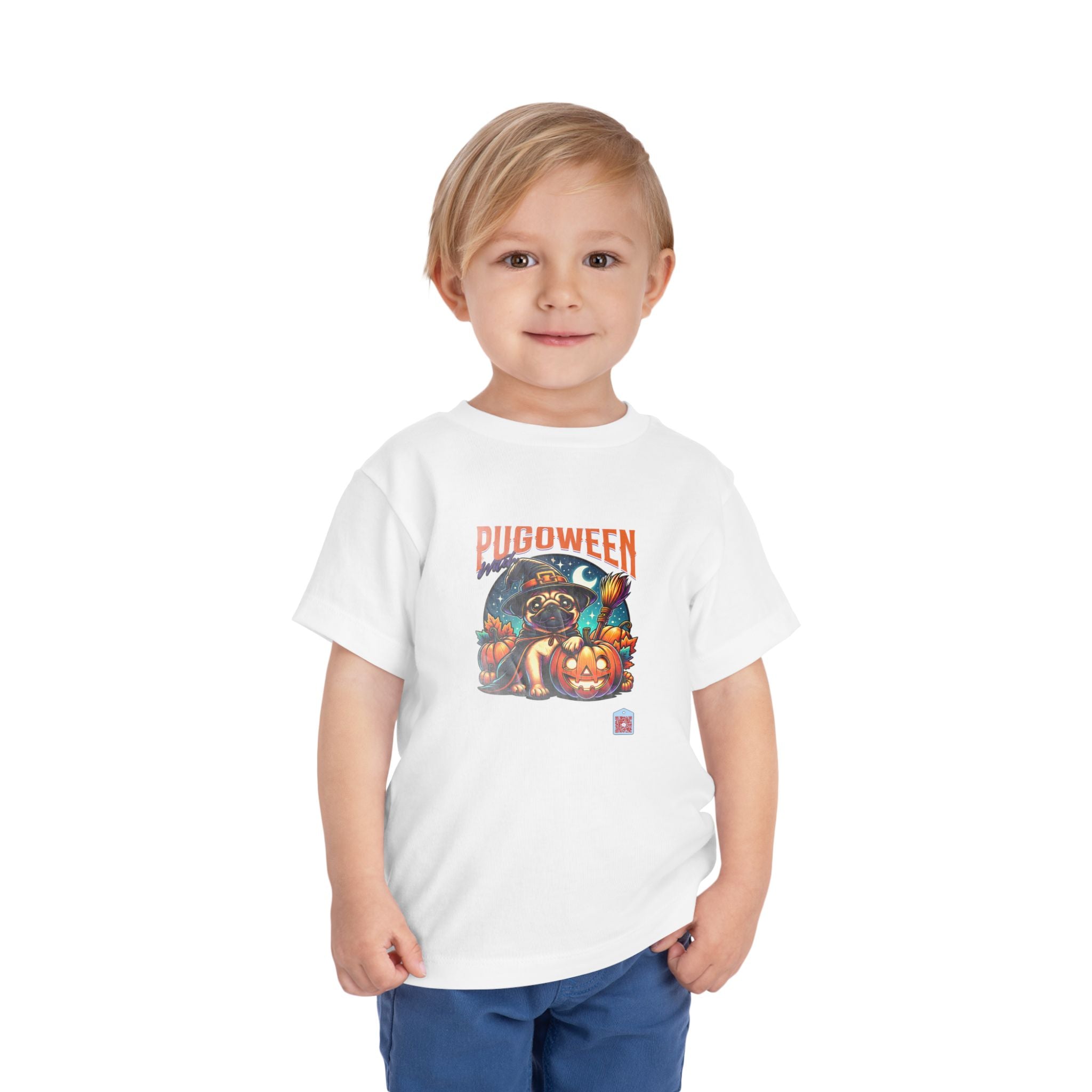 Pugoween Witch Halloween Design Cute Pug Puppy T-Shirt