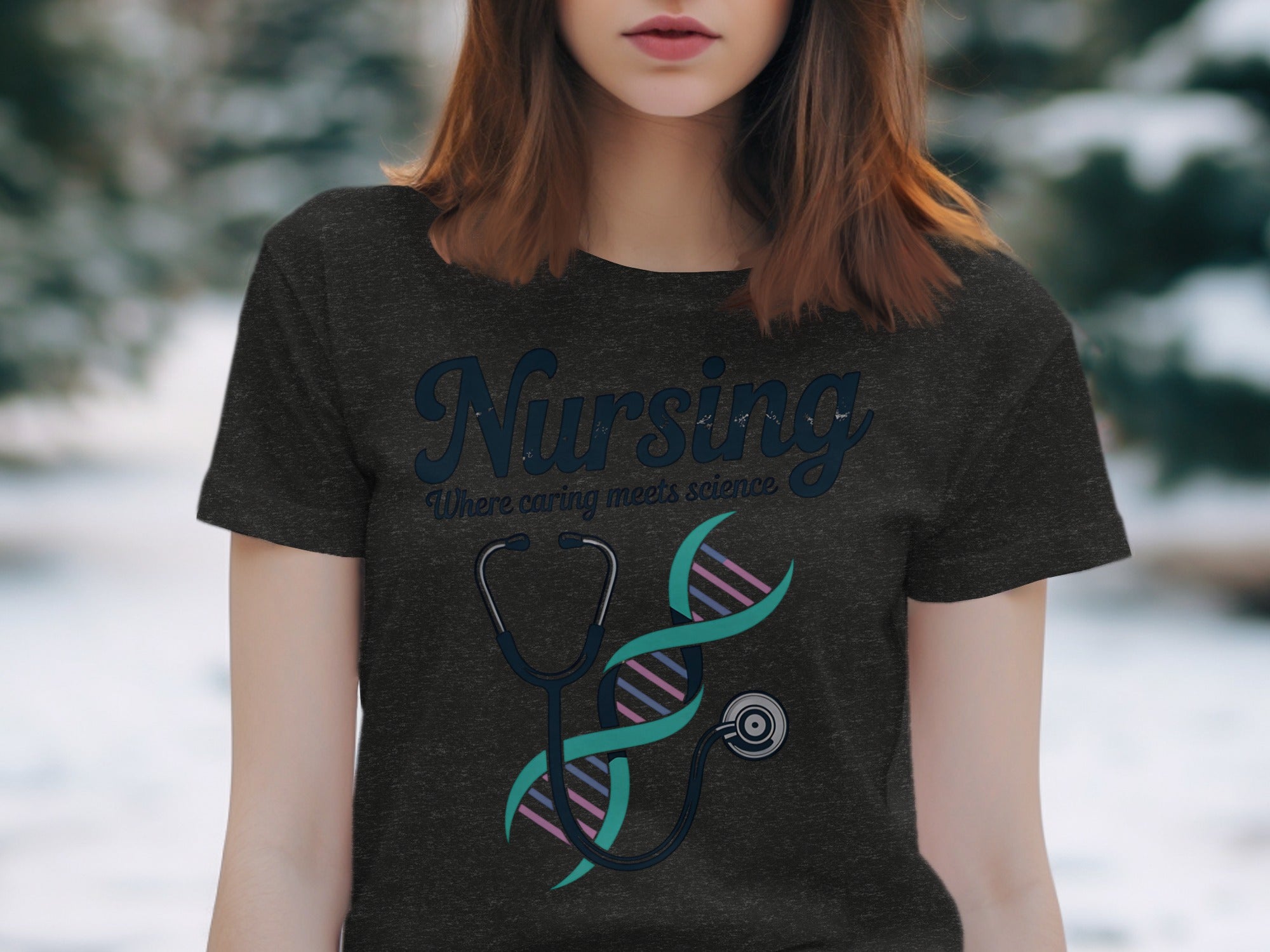 Nursing Where Caring Meets Science Shirt product type