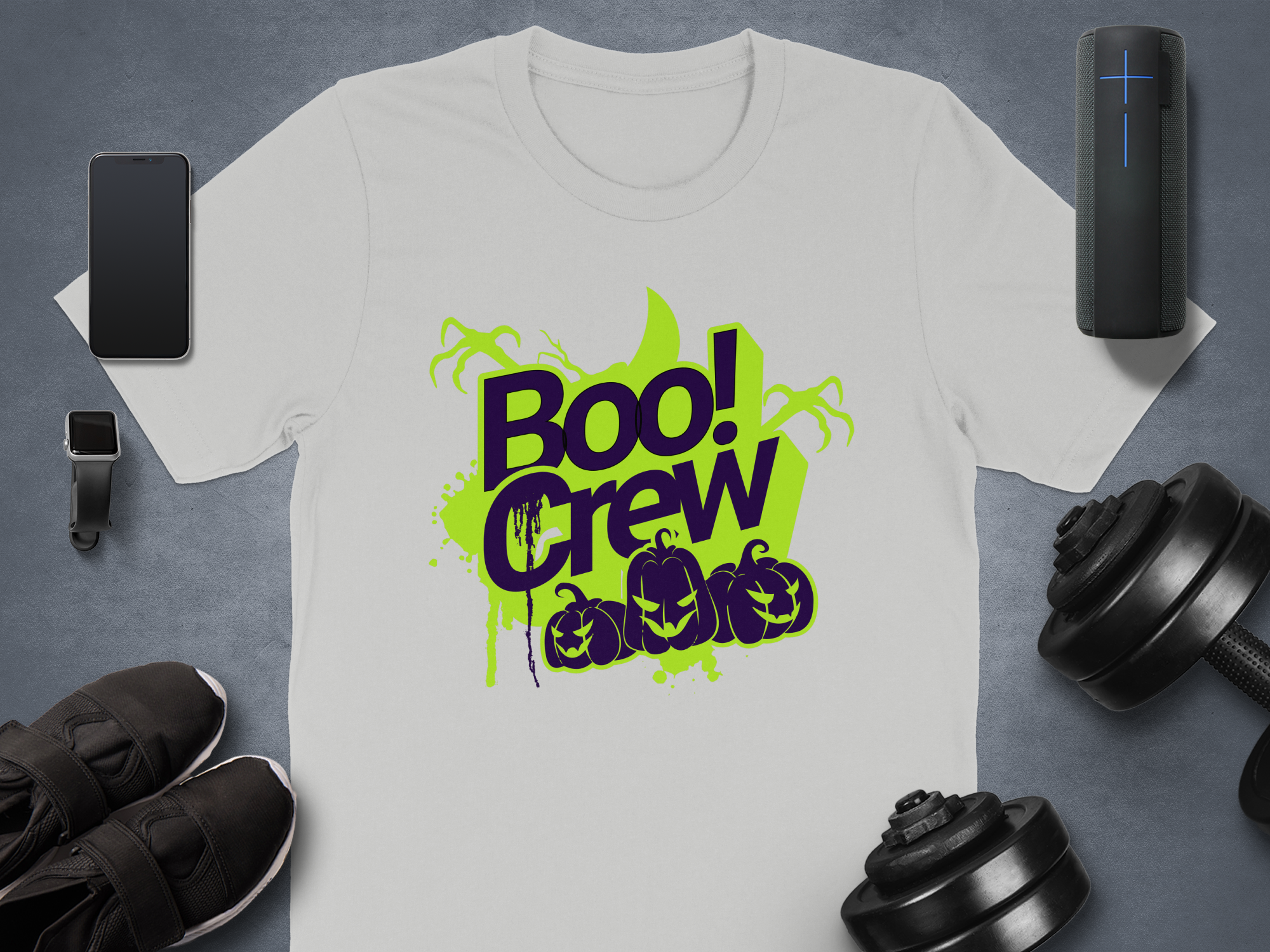 Boo Crew Halloween Graphic Tee Shirt product