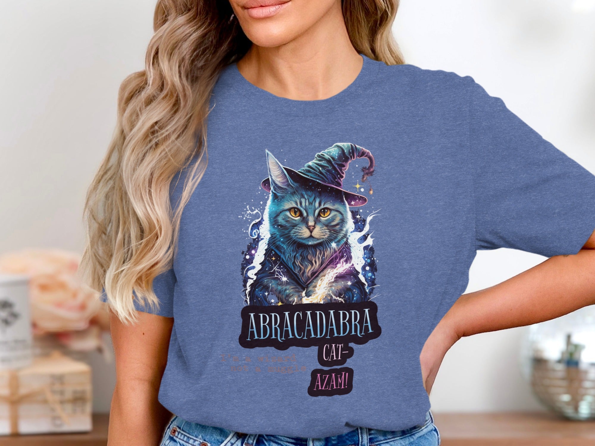 Abracadabra Cat-Azam Magic Themed Graphic T-Shirt product