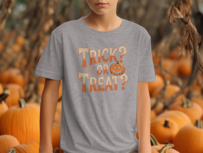 Trick or Treat Halloween Themed Graphic Shirt product type