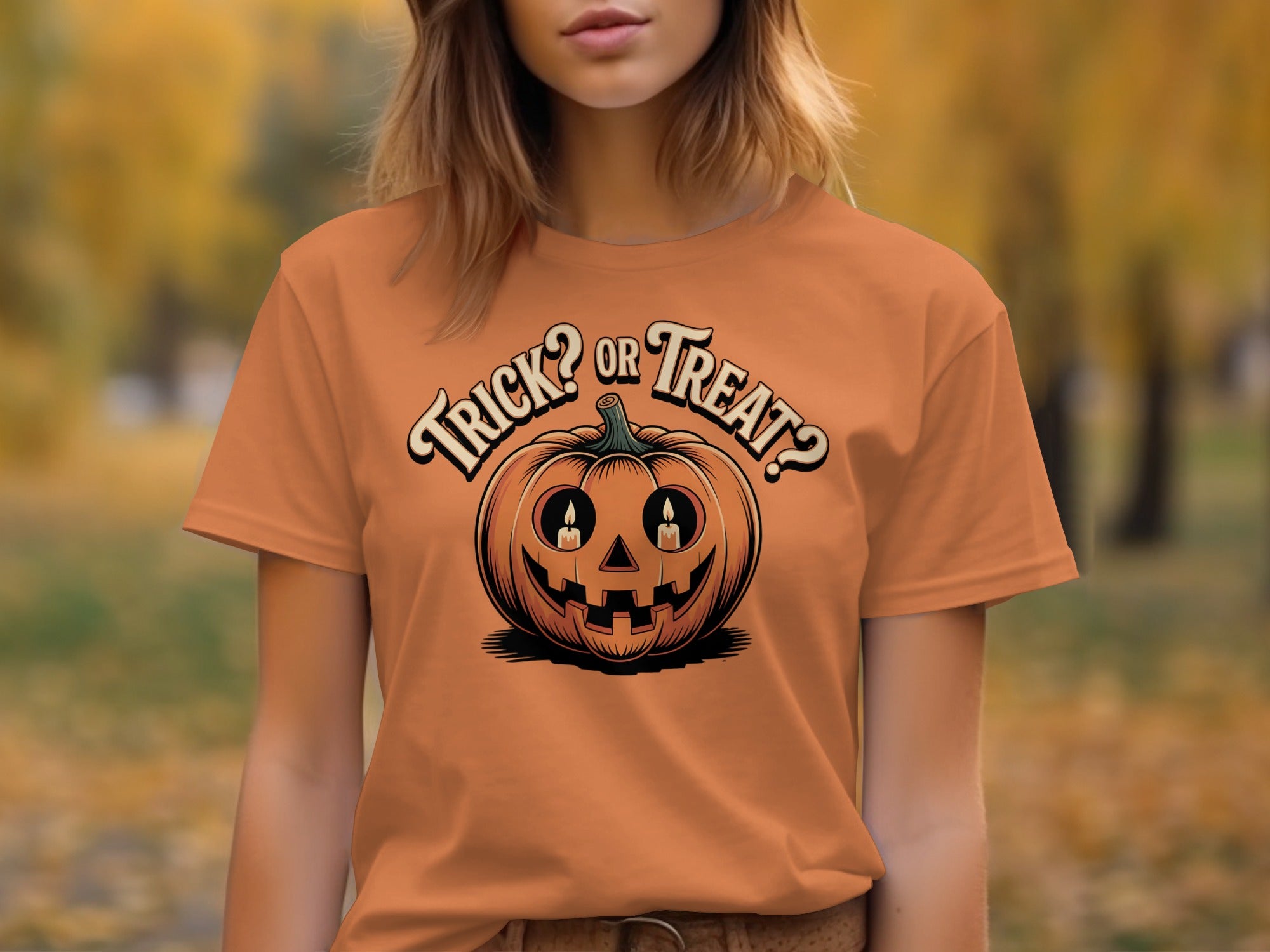 Trick or Treat Pumpkin Graphic T-shirt product type