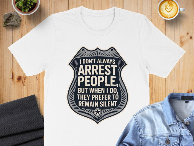 Arrest People Prefer Remain Silent Graphic T-shirt product