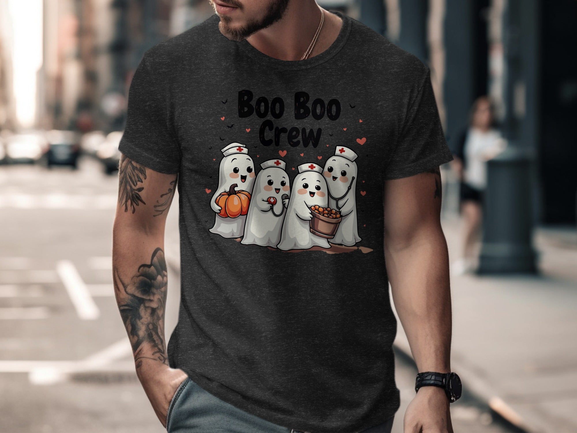 Boo Boo Crew Ghosts Halloween Graphic Tee product type