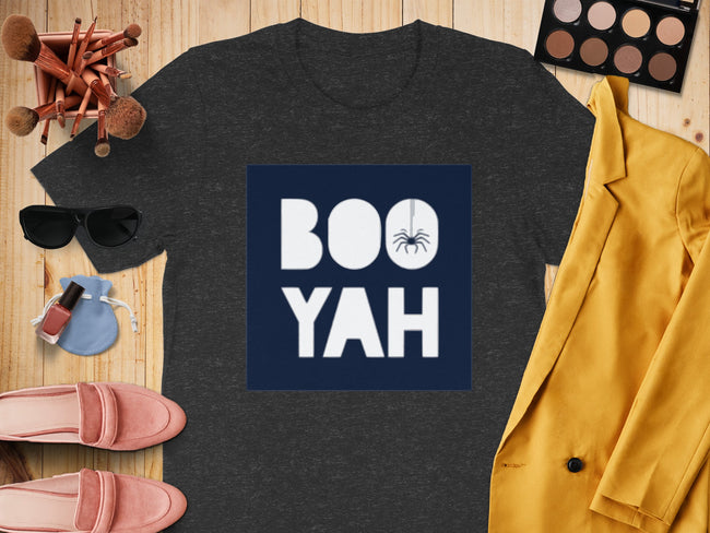 Boo Yah Halloween Spider Print Graphic T-shirt product