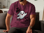 Hey Boo Halloween Ghost T shirt Halloween product