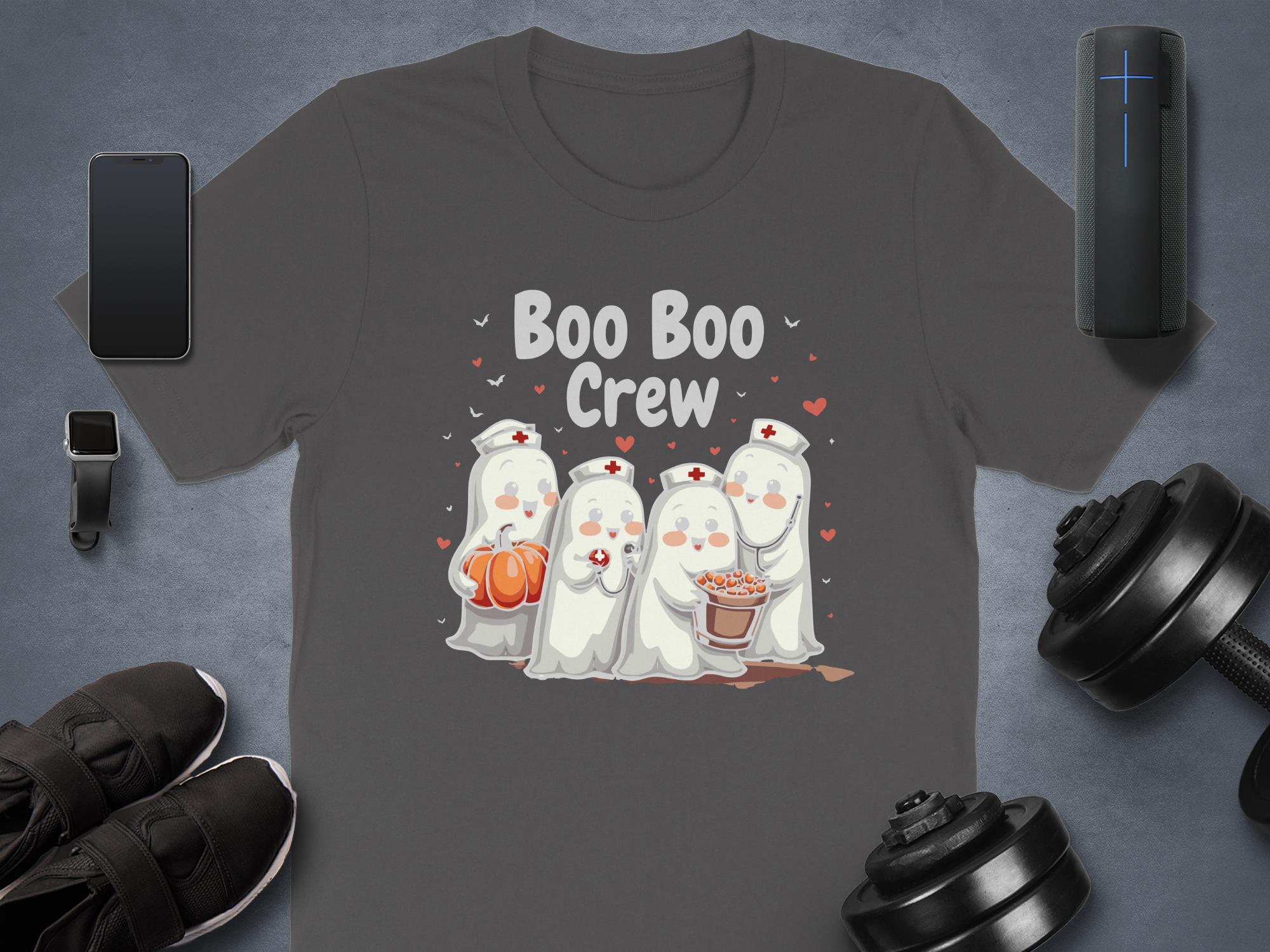 Boo Boo Crew Adorable Spooky Ghosts Graphic Tee product